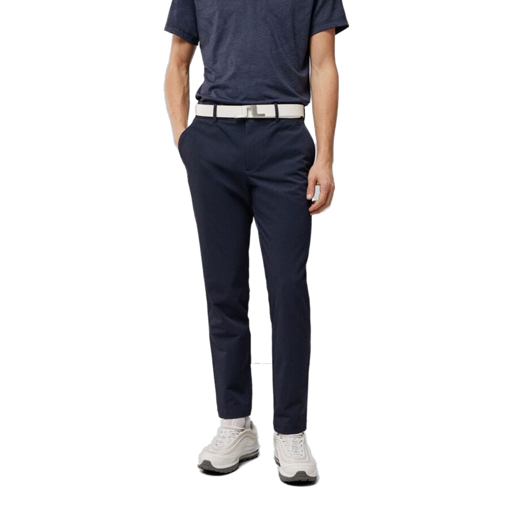 Pantaloni da golf in pile twill Axil J. Lindeberg JL blu navy da uomo