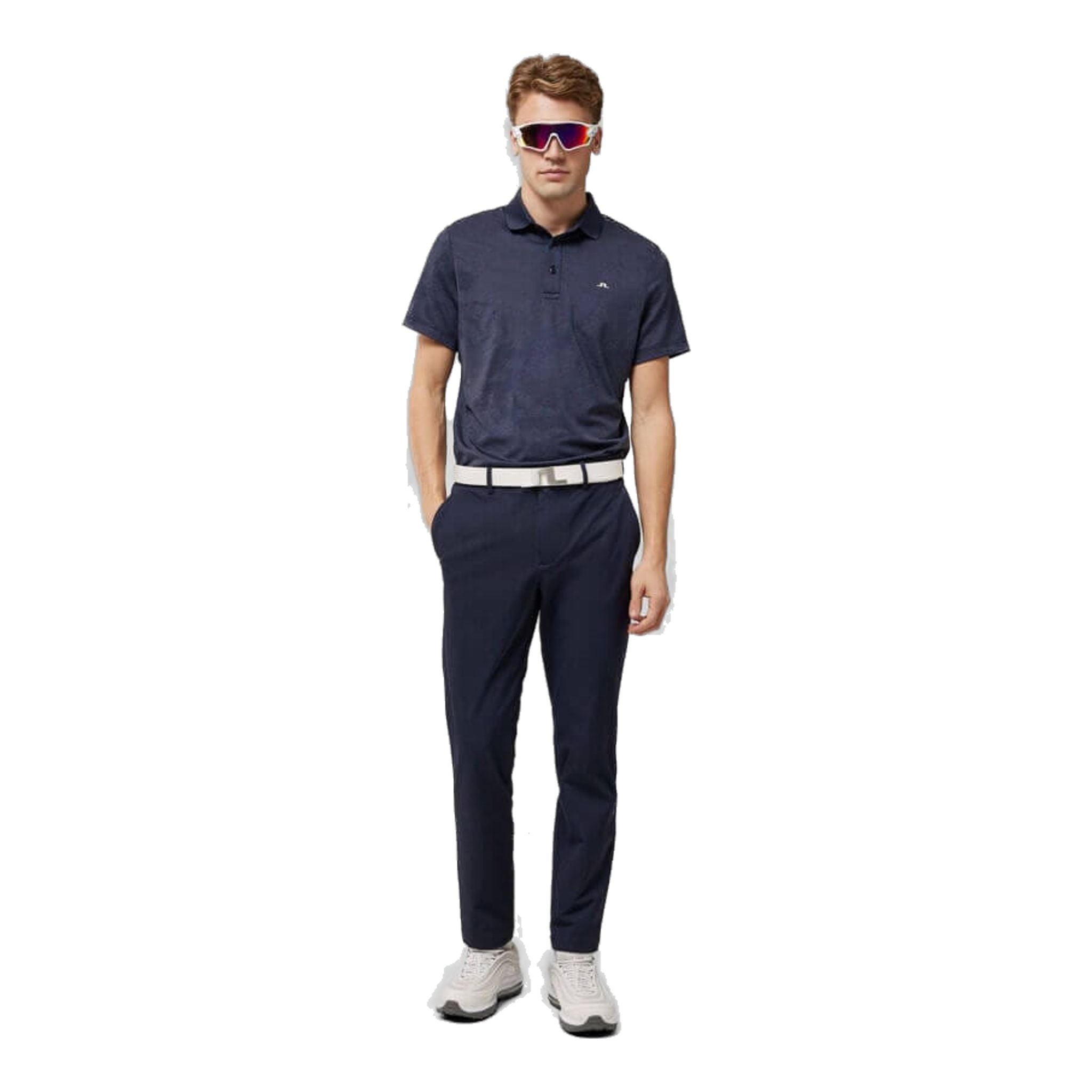 Pantaloni da golf in pile twill Axil J. Lindeberg JL blu navy da uomo
