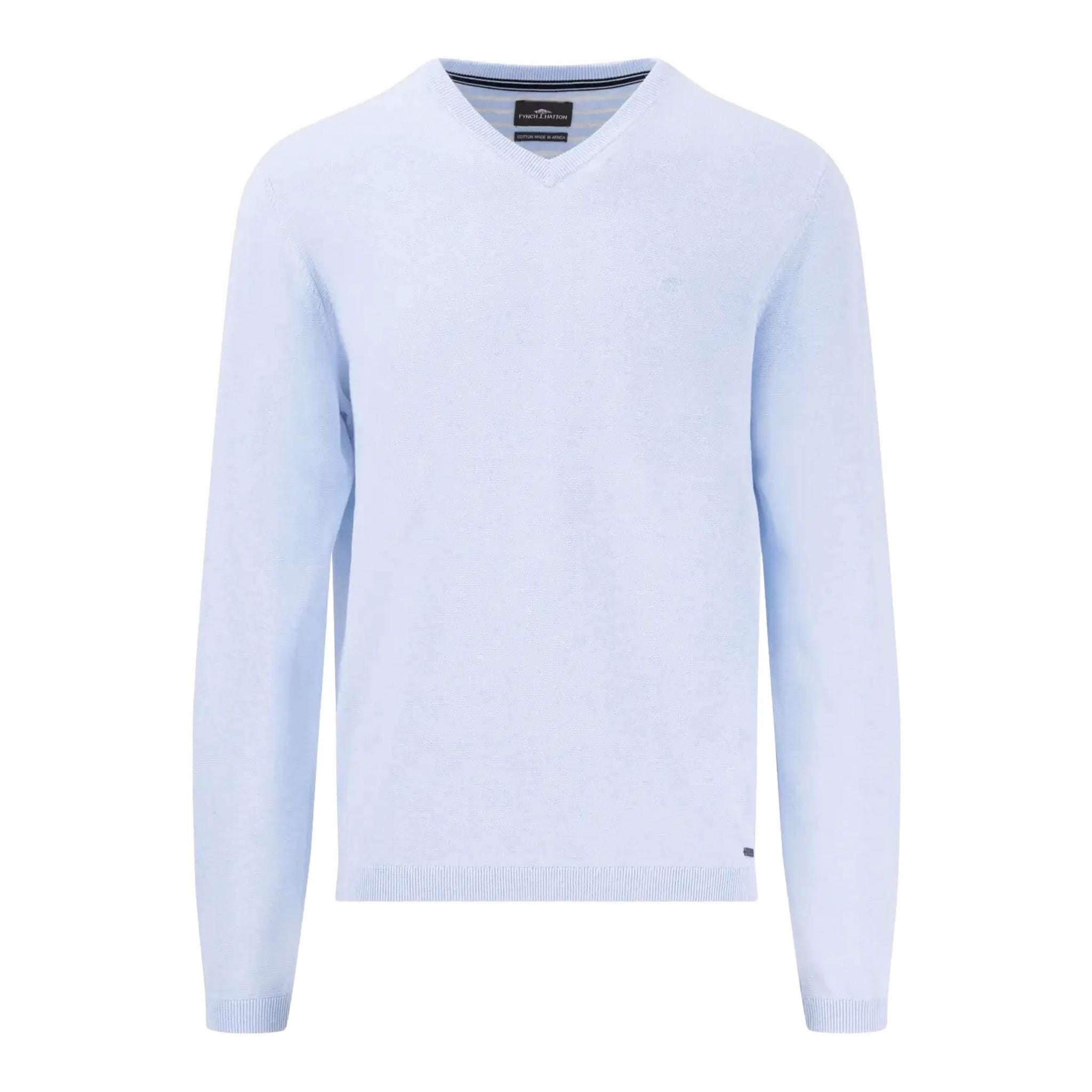 Fynch Hatton Air Cotton V-Neck Uomo