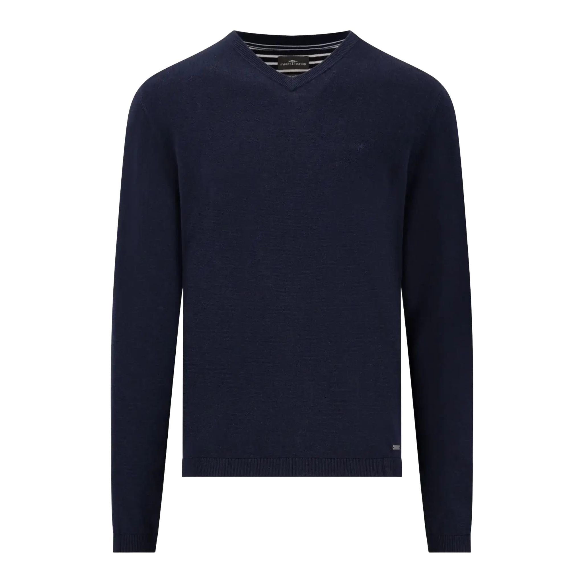 Fynch Hatton Air Cotton V-Neck Uomo