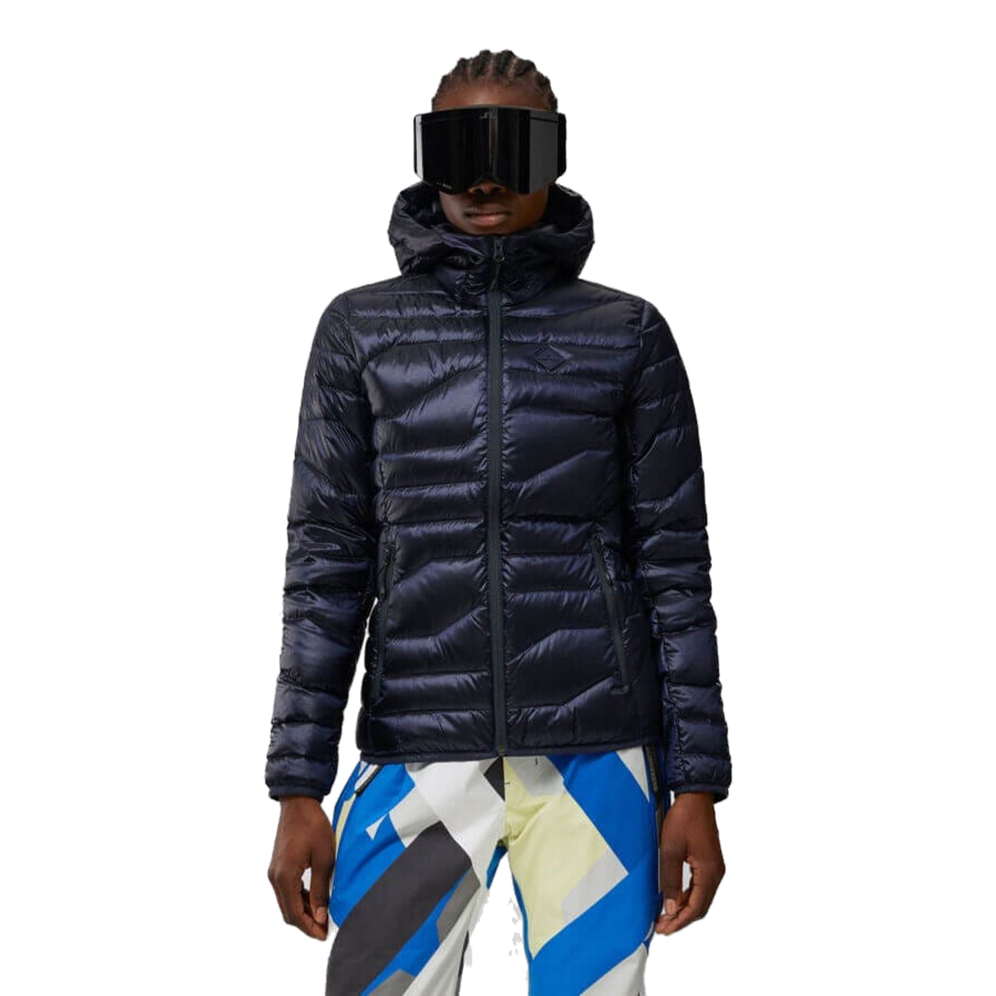 J. Lindeberg Cliff Golf Giacca da golf leggera con cappuccio JL Navy D Donna