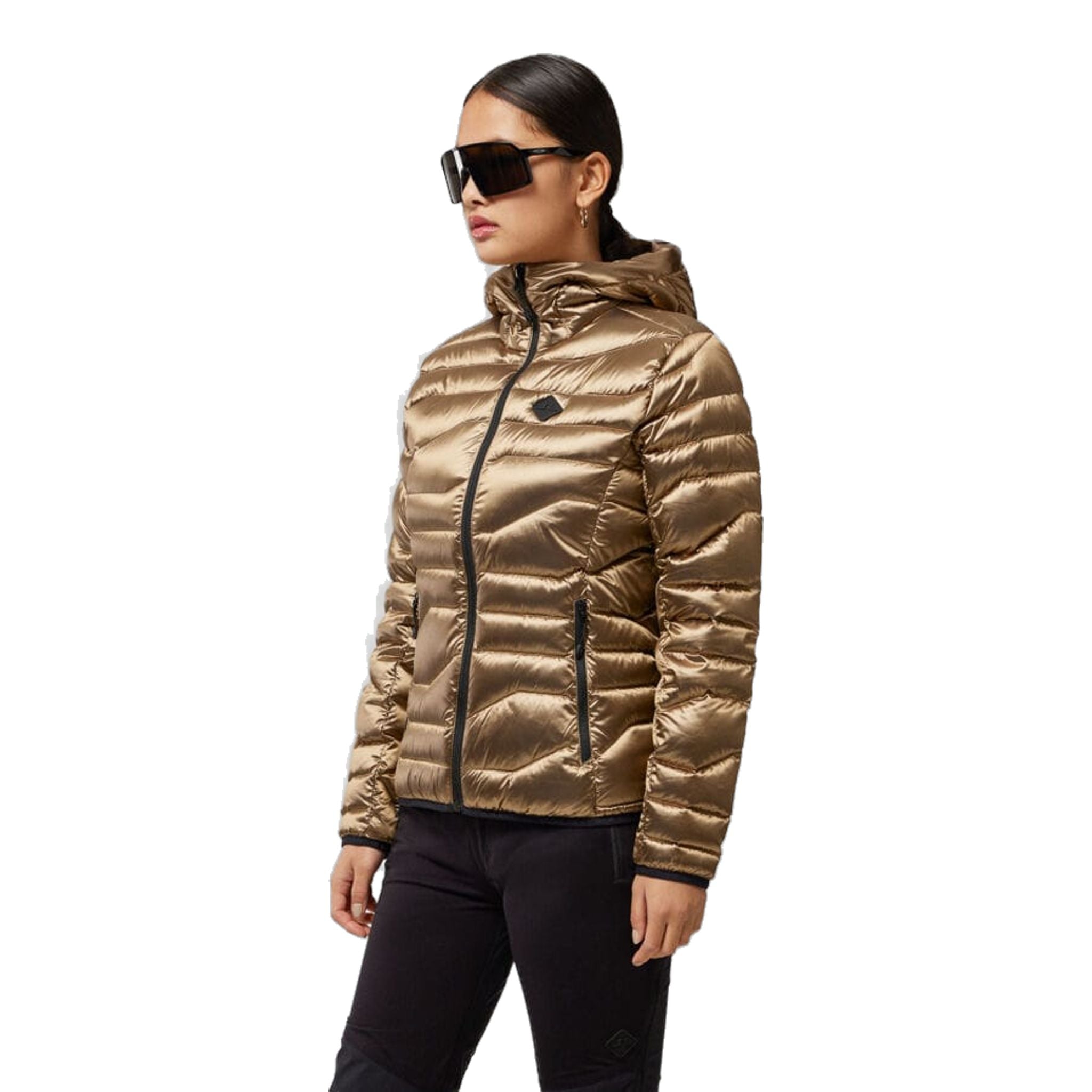 Giacca leggera da golf J. Lindeberg Cliff Golf con cappuccio Tiger Bro da donna