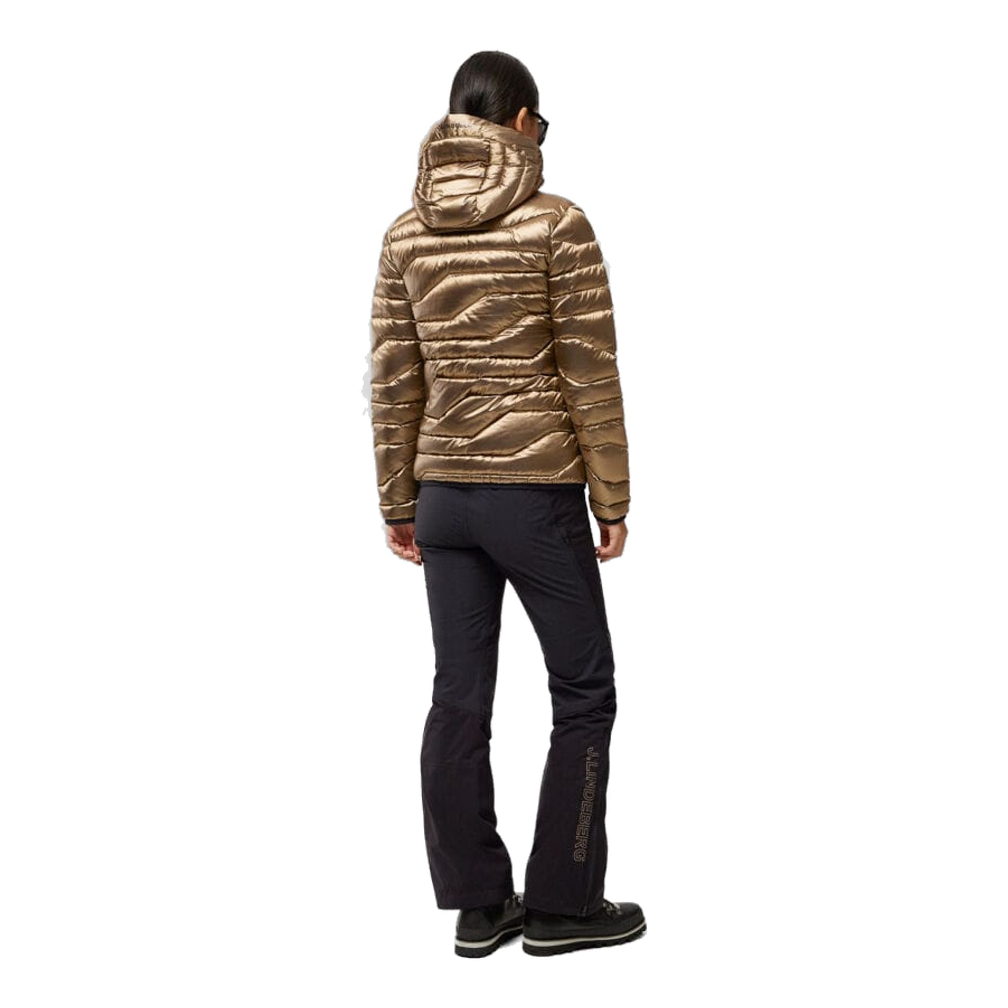 Giacca leggera da golf J. Lindeberg Cliff Golf con cappuccio Tiger Bro da donna