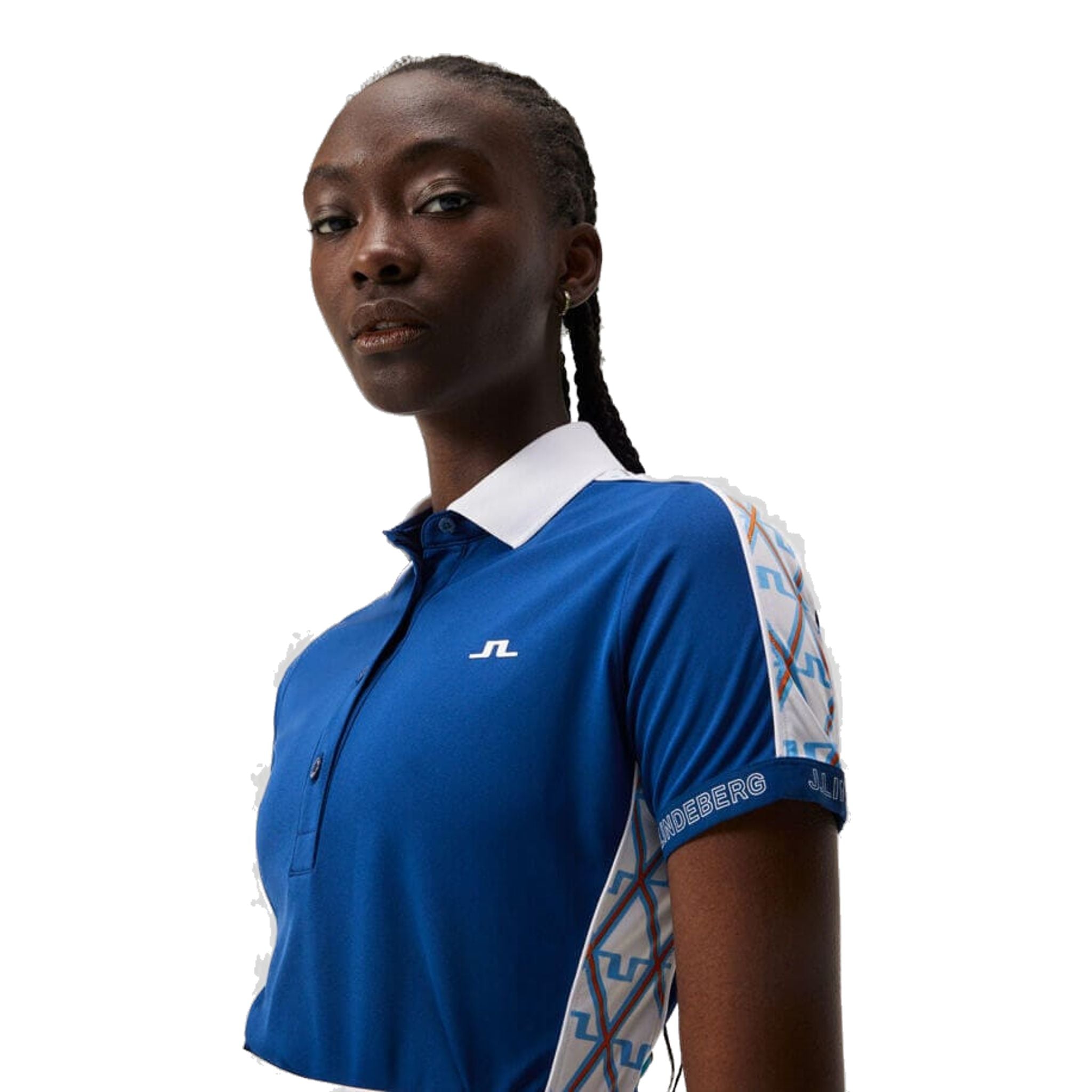 J. Lindeberg Damai Polo Donna Estate Blu Donna