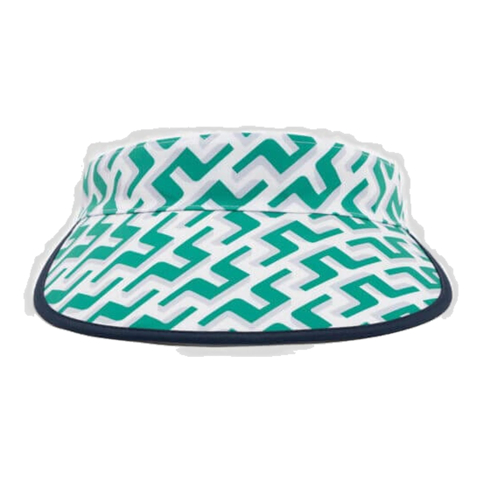 J. Lindeberg W Visor Golf Print Alba Green 3D Bridge Monogram Donna