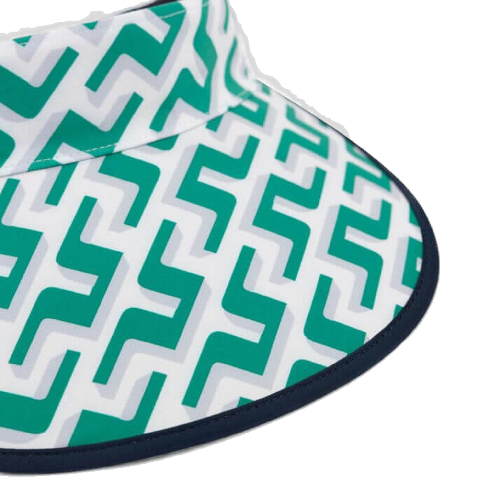 J. Lindeberg W Visor Golf Print Alba Green 3D Bridge Monogram Donna