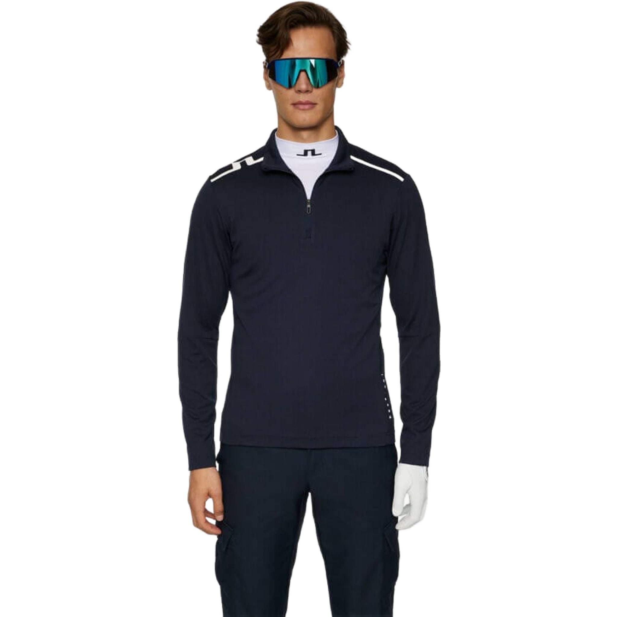 J. Lindeberg Leon Quarter Zip Mid Layer Uomo