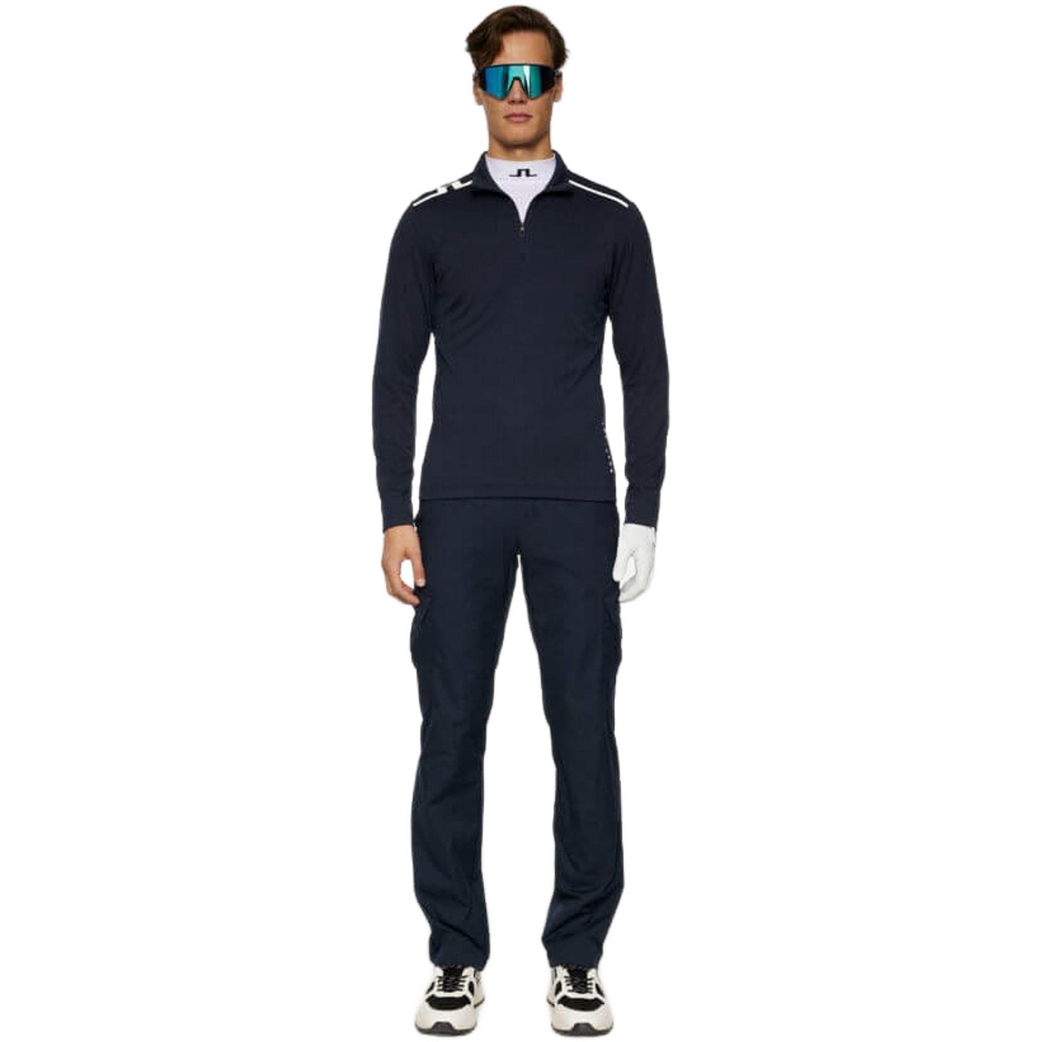 J. Lindeberg Leon Quarter Zip Mid Layer Uomo
