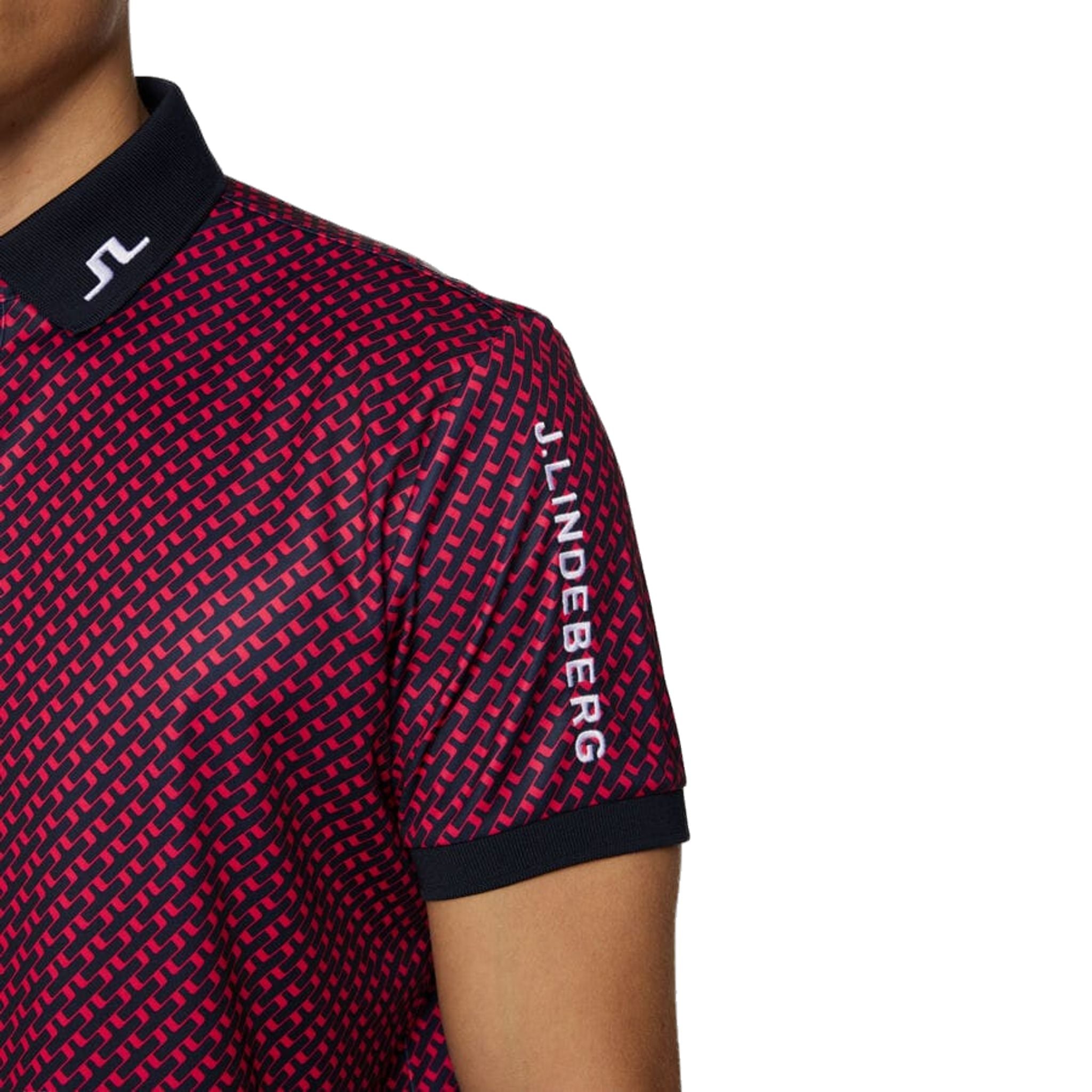 Polo da uomo J. Lindeberg Tour Tech Print