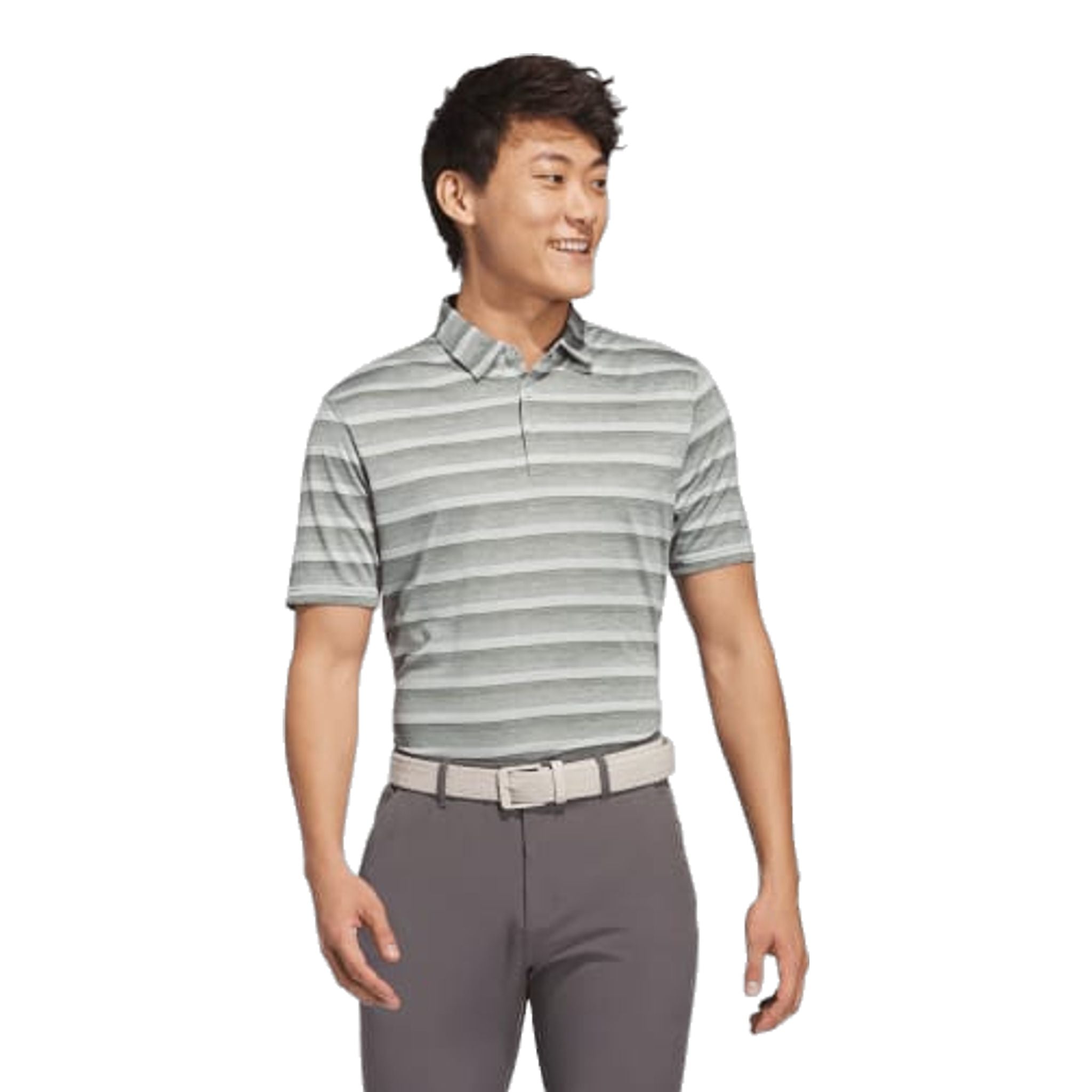 Polo Adidas da uomo con righe a 2 colori