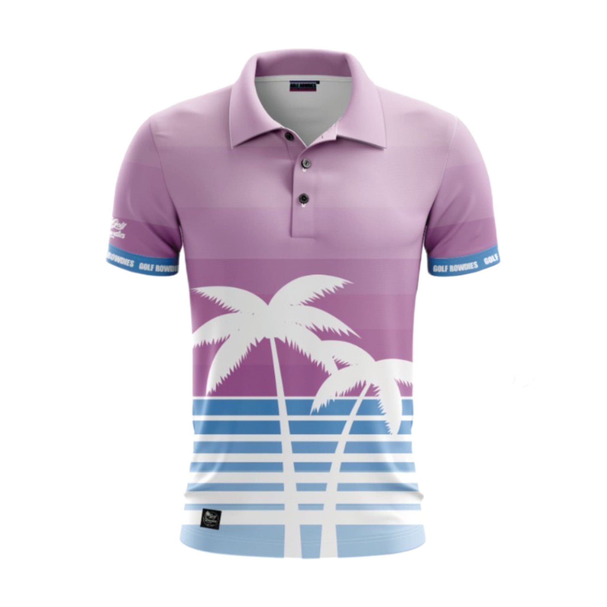 Polo retrò con palme da golf Rowdies