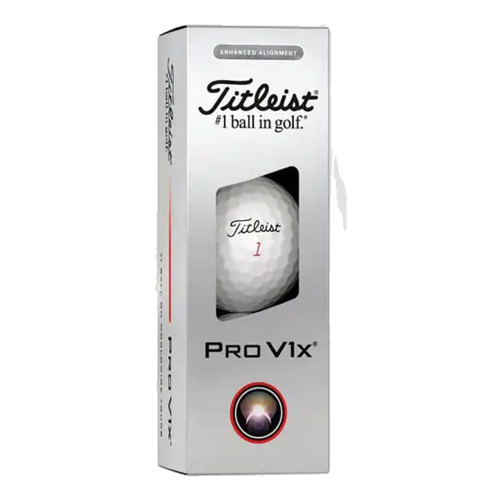 Palline da golf Titleist Pro V1x Elongated Alignment (2025)