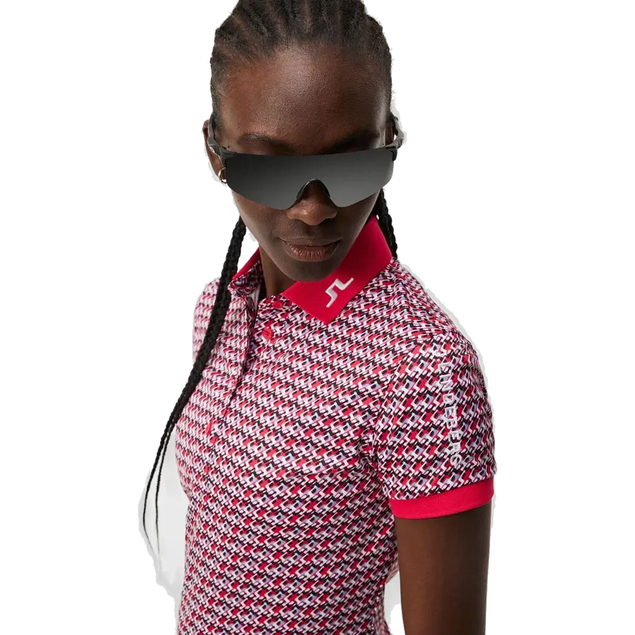 Polo da donna con stampa tecnica Tour J. Lindeberg