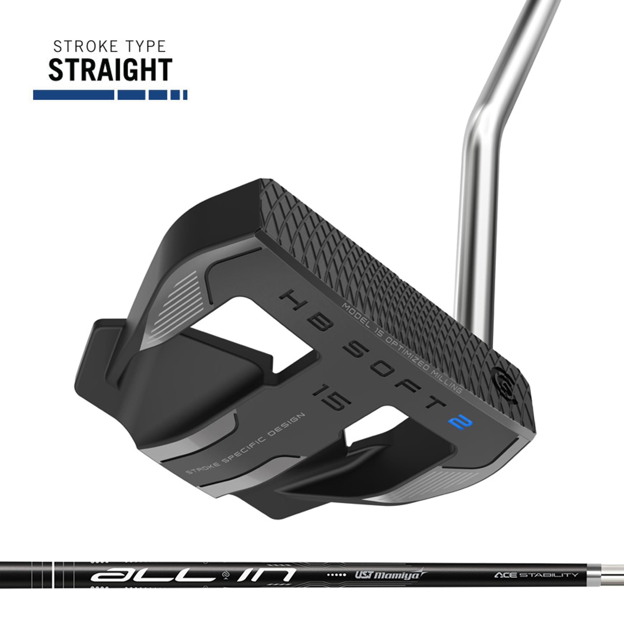 Putter Cleveland HB Soft 2 nero satinato #15OS