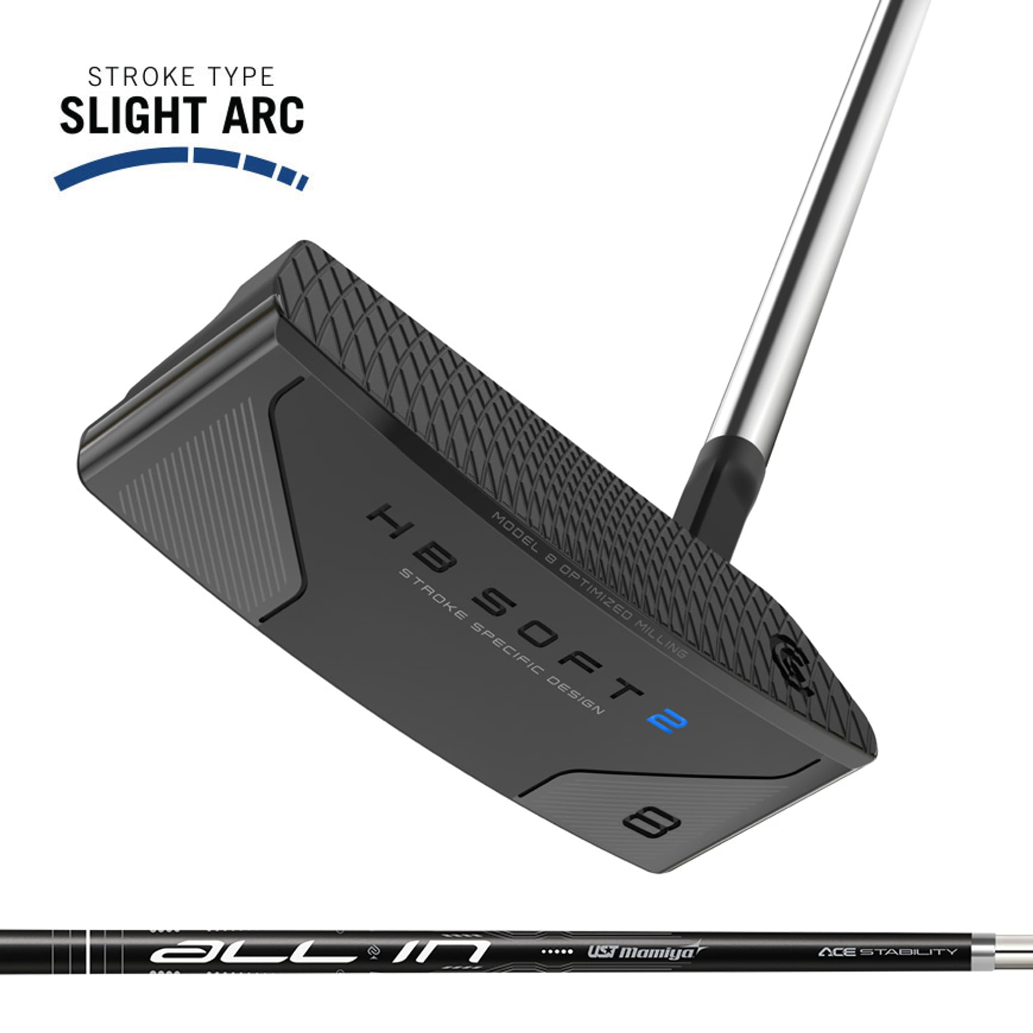 Putter Cleveland HB Soft 2 nero satinato #8S