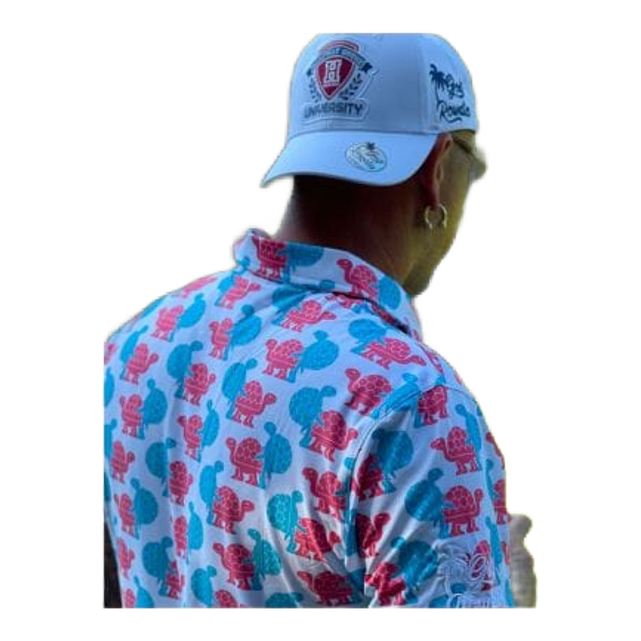 Polo da uomo Golf Rowdies Love Turtles