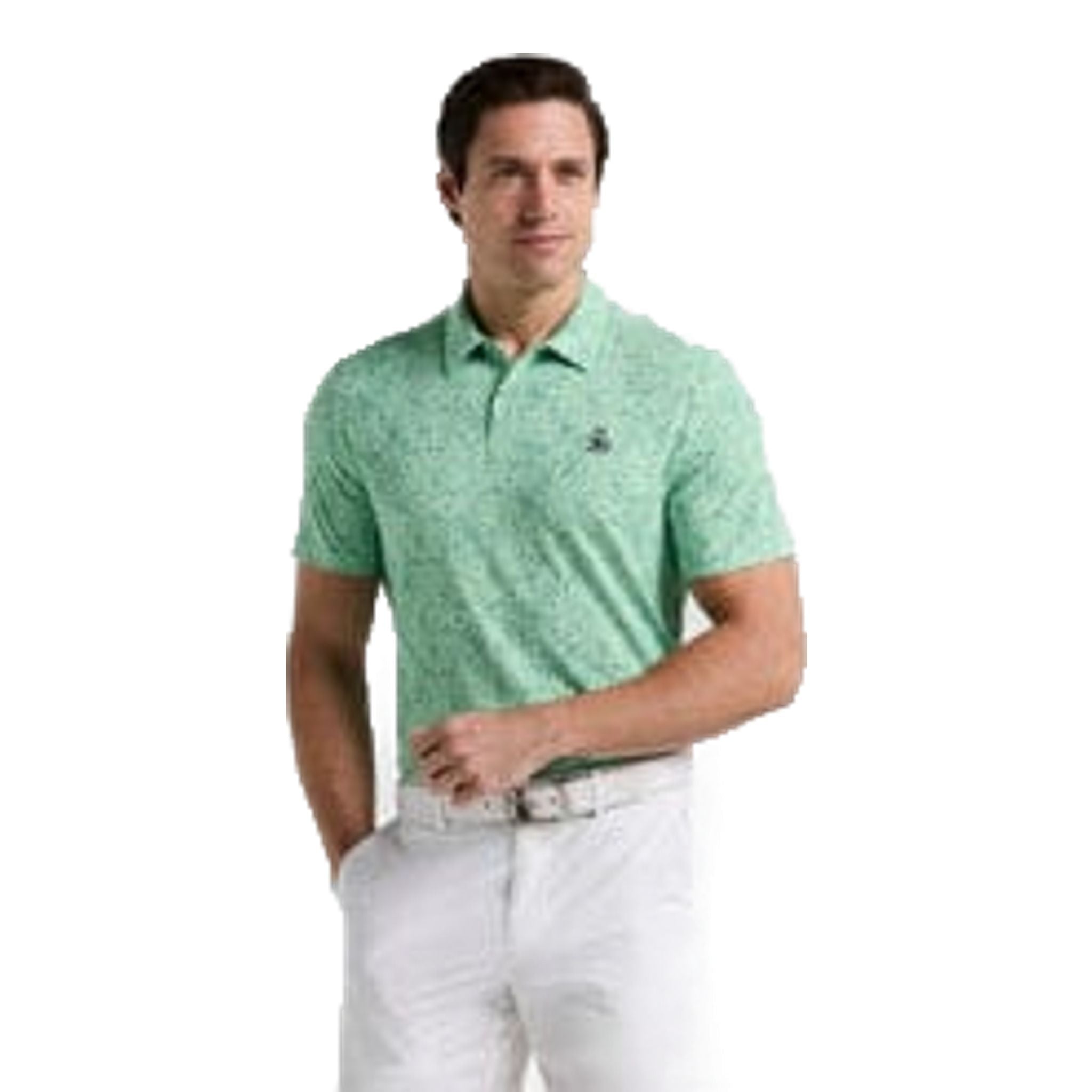 Polo da uomo Original Penguin con stampa astratta all-over micro