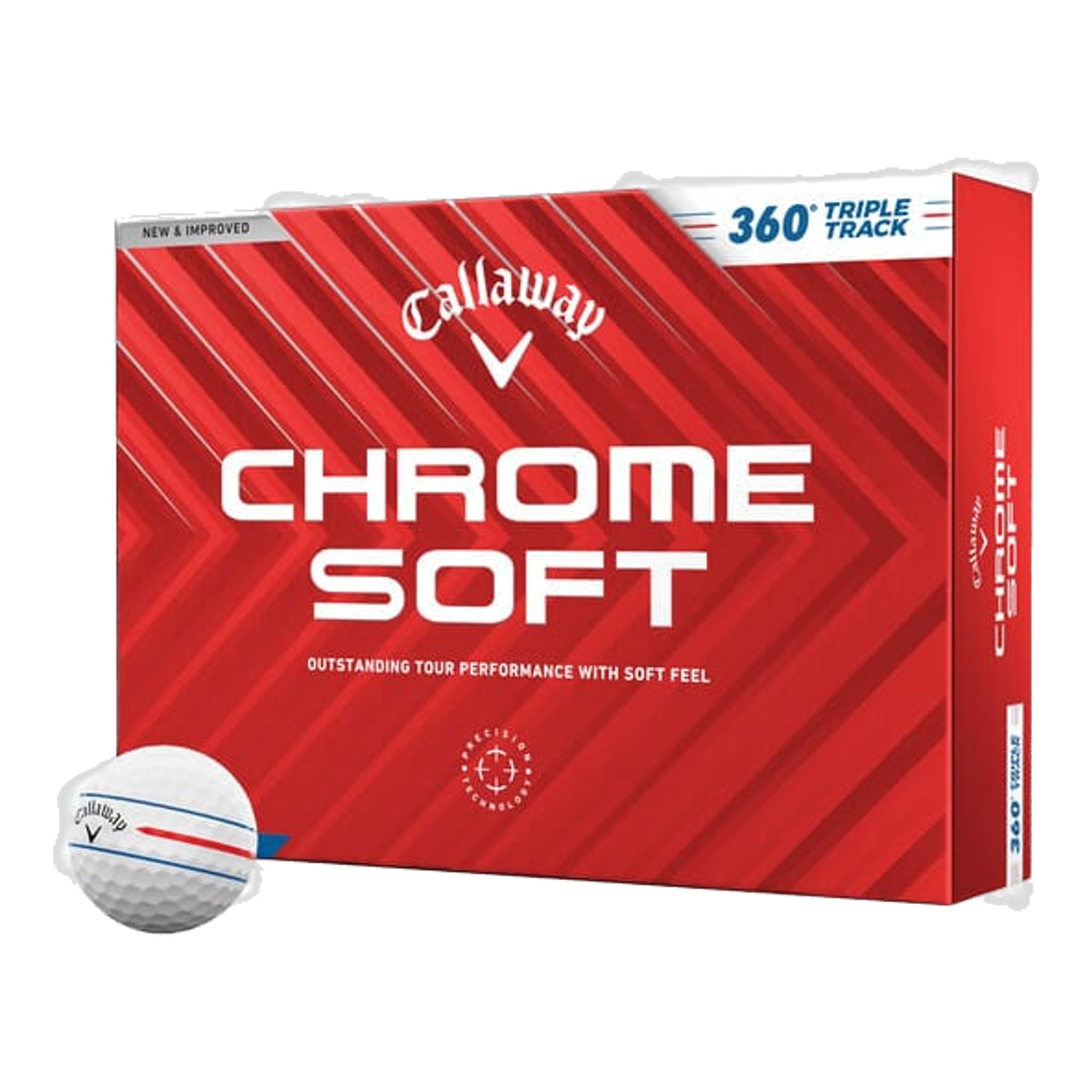 Palline da golf Callaway Chrome Soft Triple Track (24) (12 pezzi)
