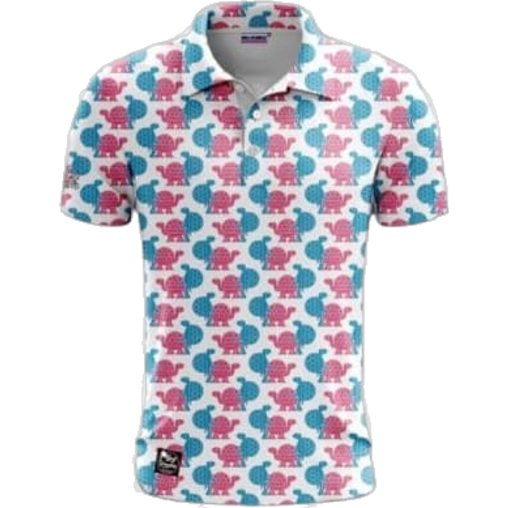 Polo da uomo Golf Rowdies Love Turtles