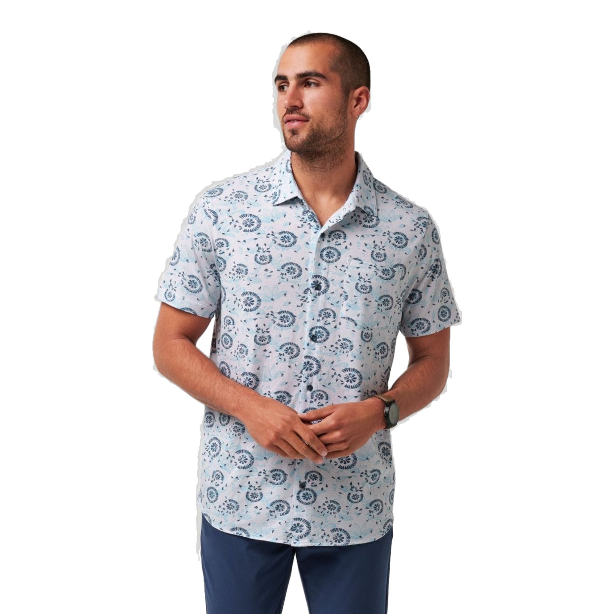 Camicia abbottonata Travis Mathew Flourish da uomo
