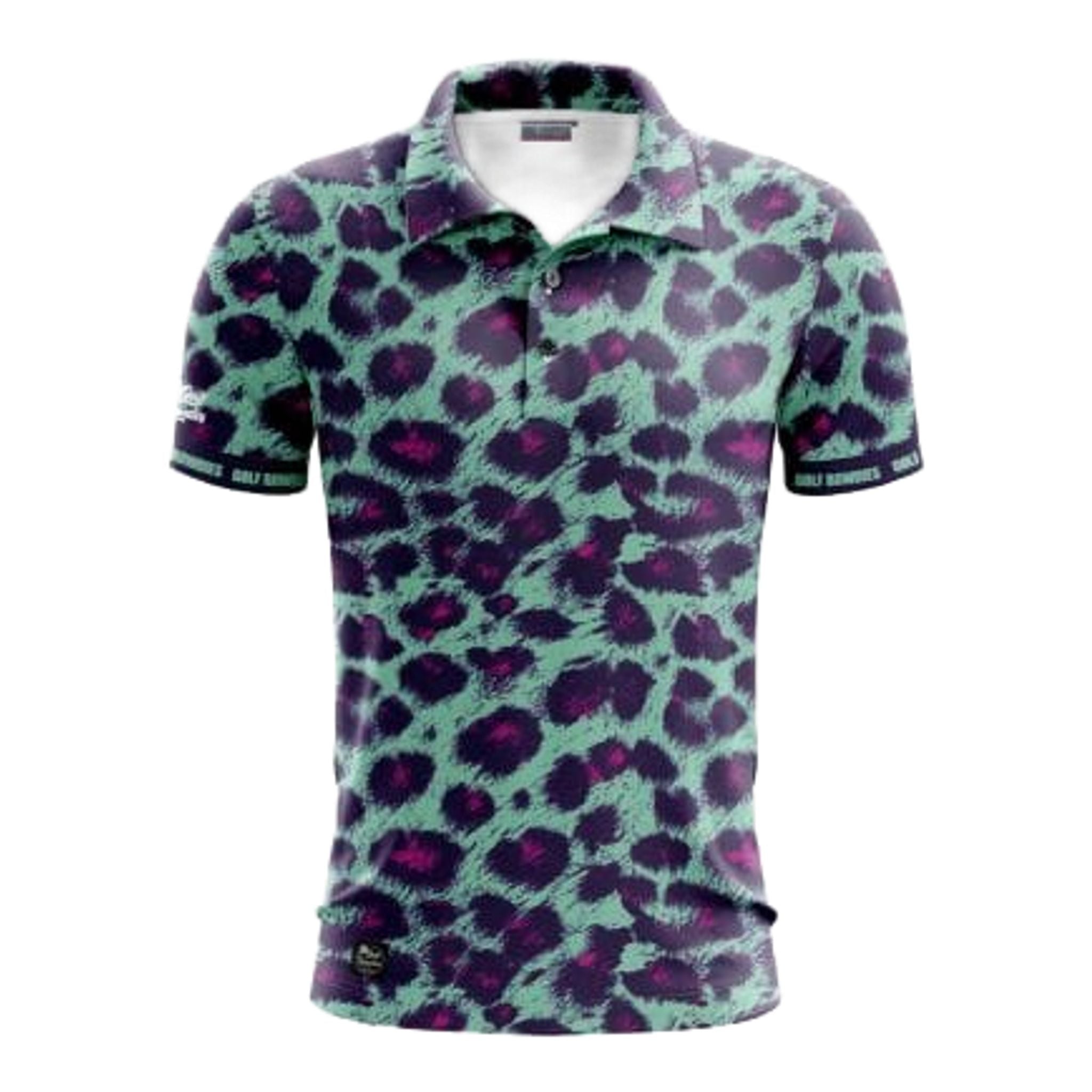 Polo da uomo Golf Rowdies Leopard
