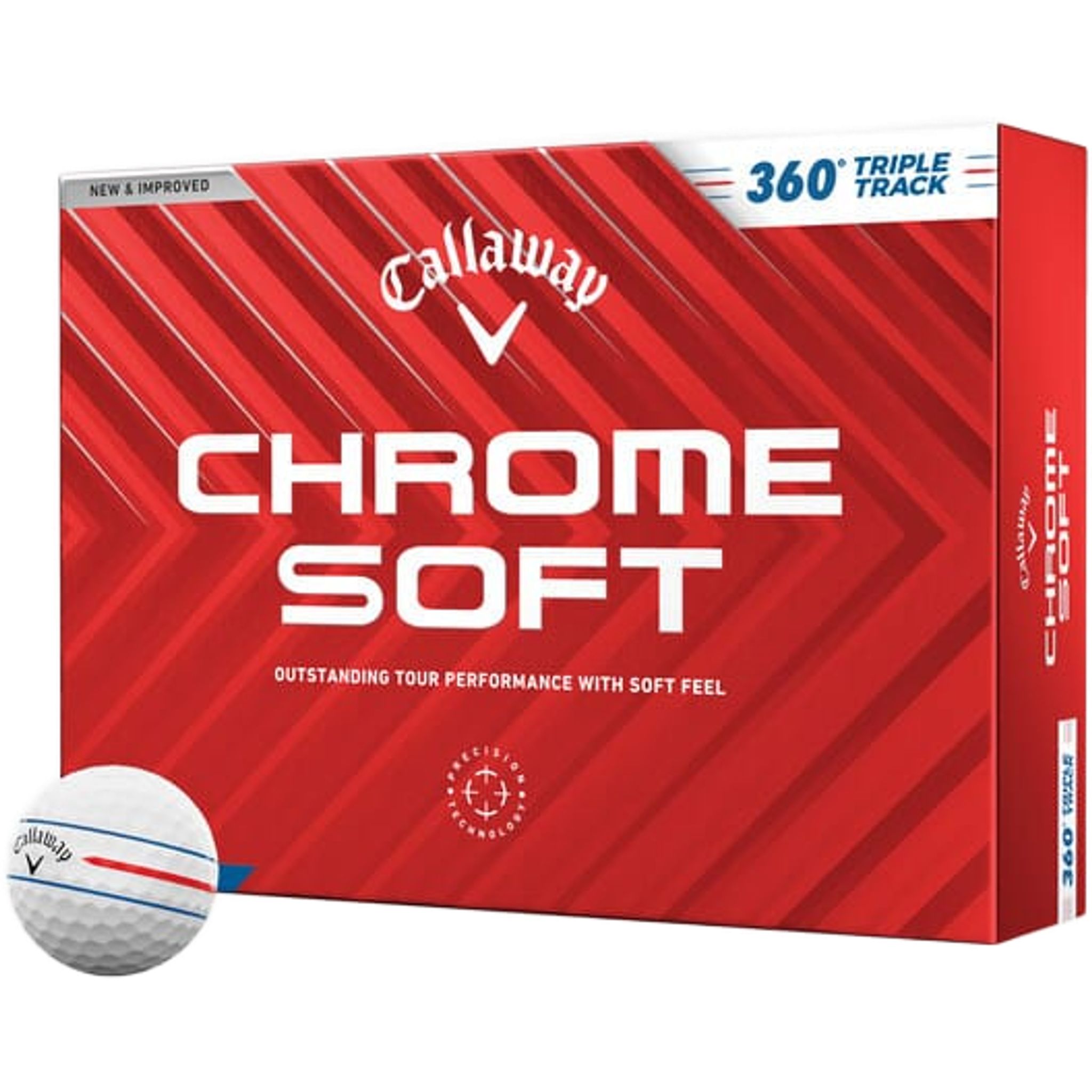 Palline da golf Callaway Chrome Soft Tour 360 Triple Track (24) (12 pezzi)