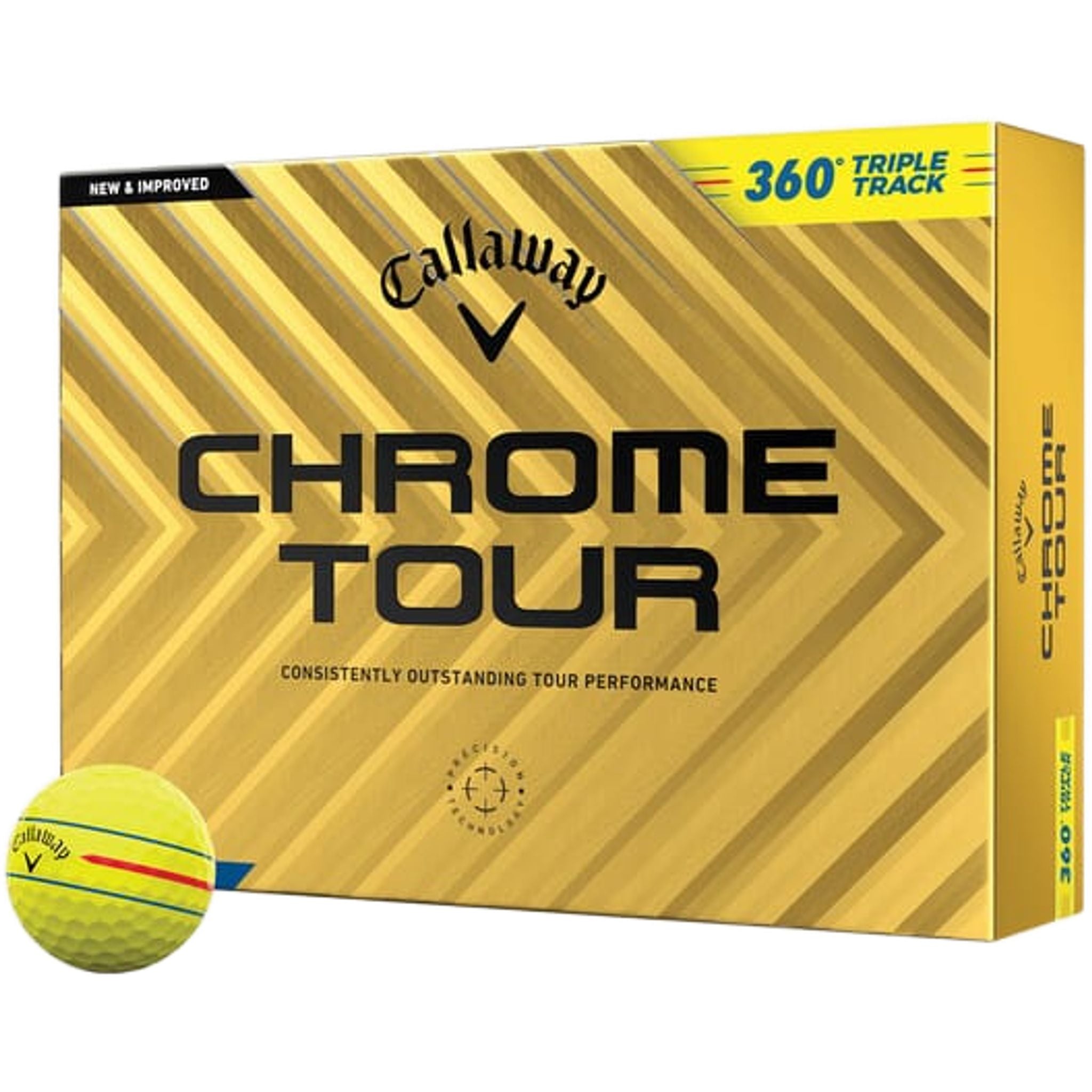 Palline da golf Callaway Chrome Soft Triple Track (24) (12 pezzi)
