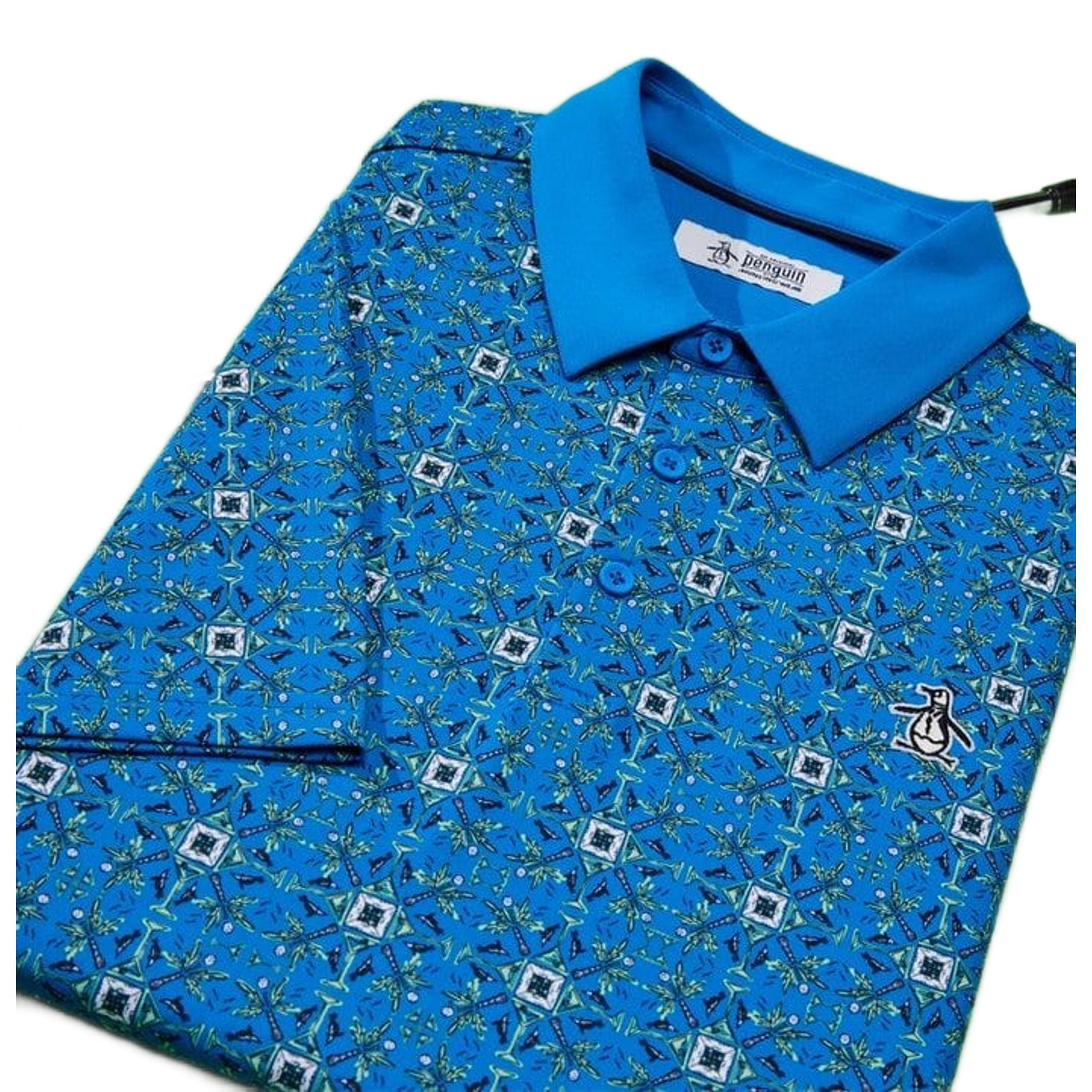 Polo da uomo originale Penguin Pete's Cocktail Windowpane