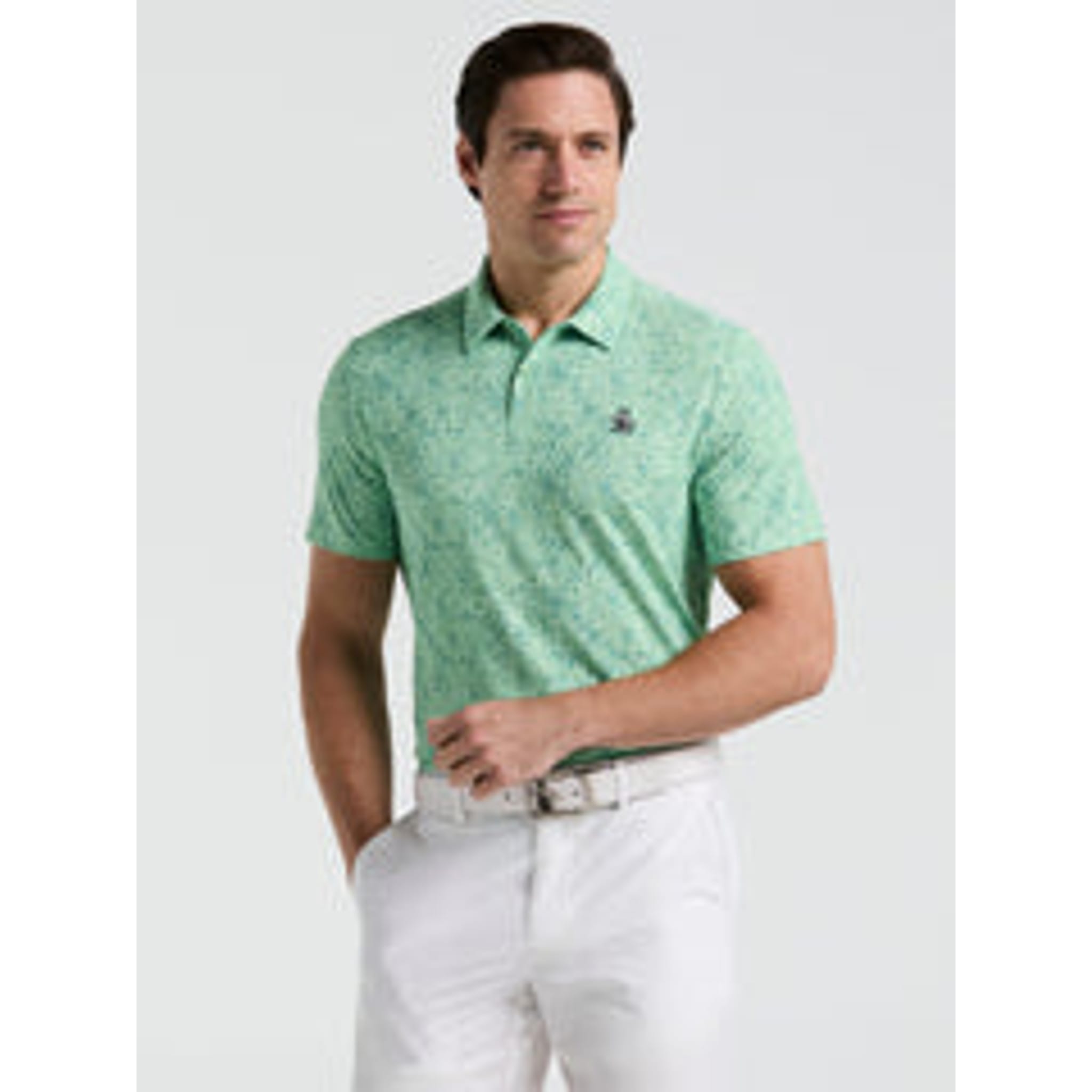 Original Penguin All-Over Micro Abstract Print Polo Herren