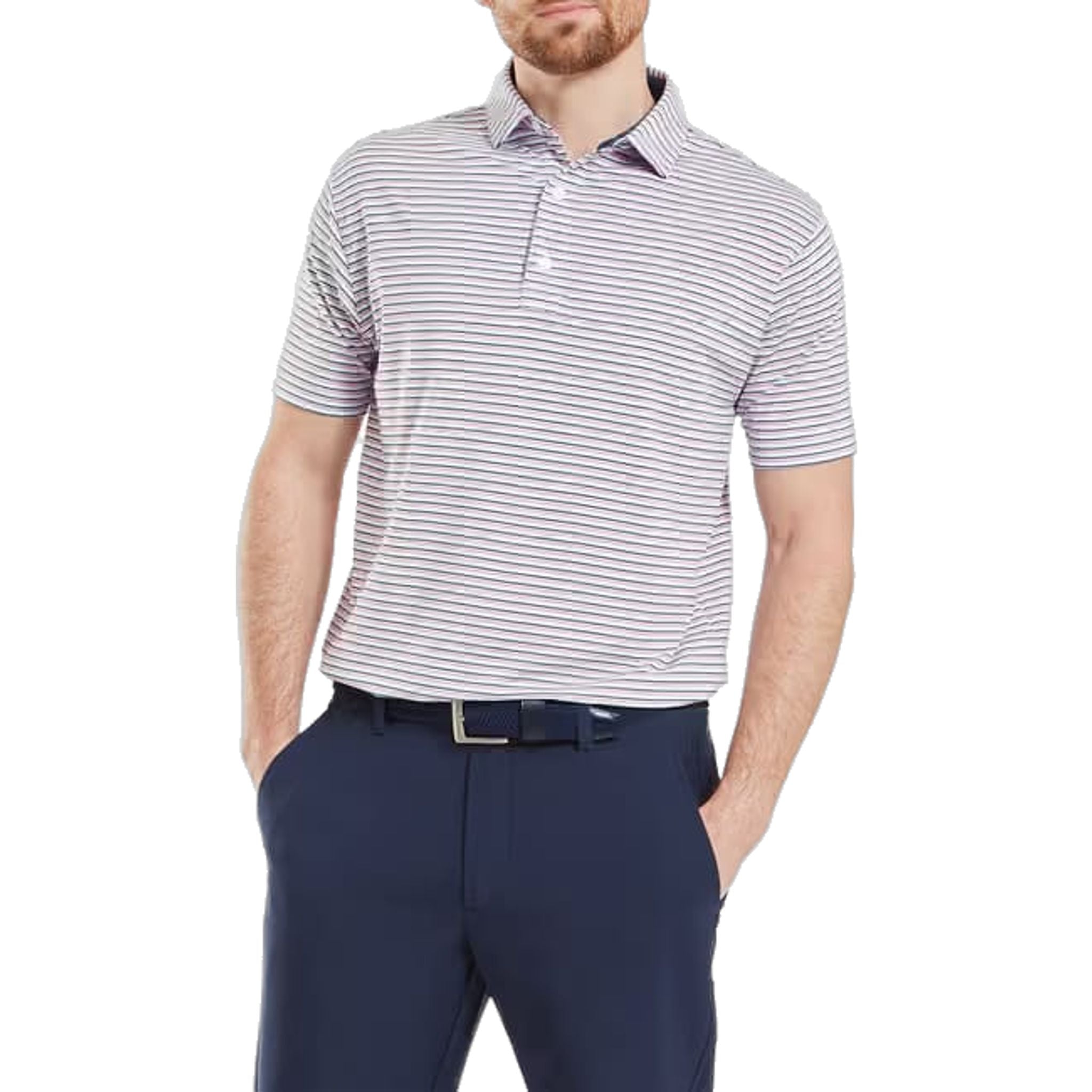 Polo da uomo Footjoy Balance Stripe Lisle