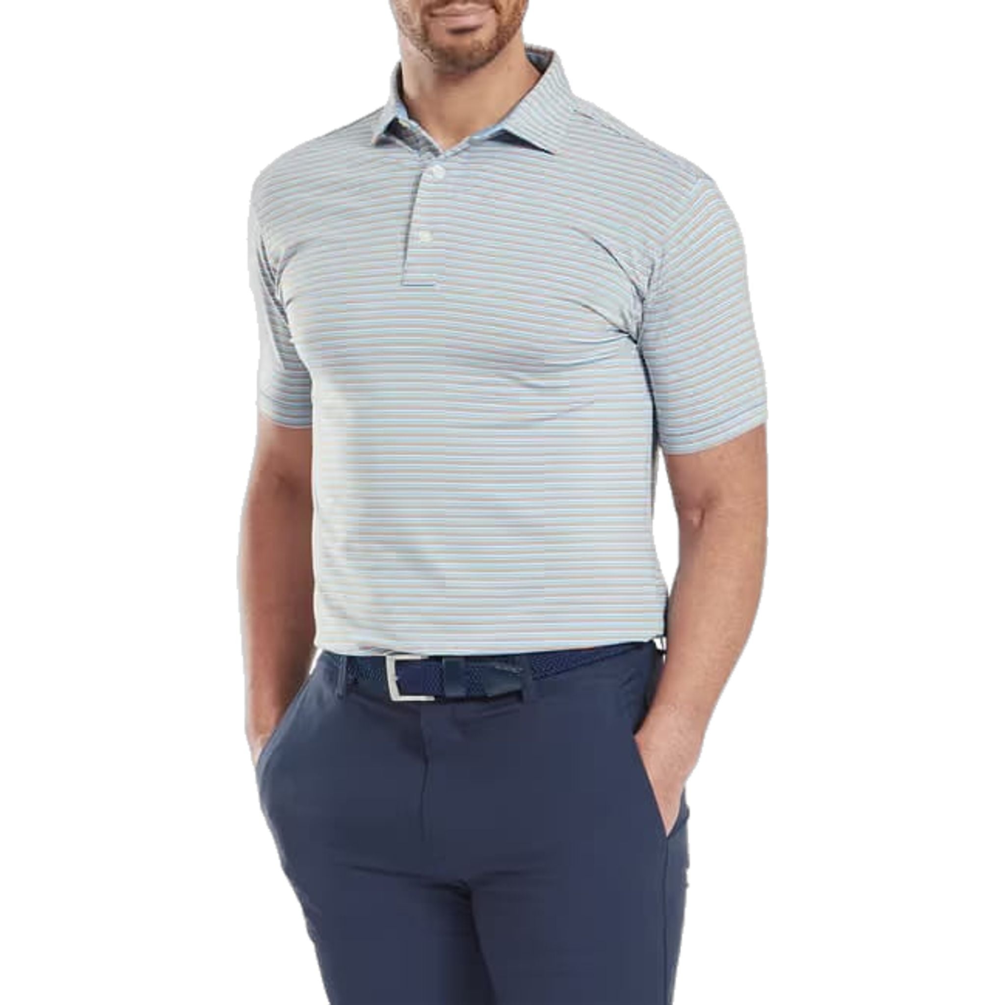 Polo da uomo Footjoy Balance Stripe Lisle