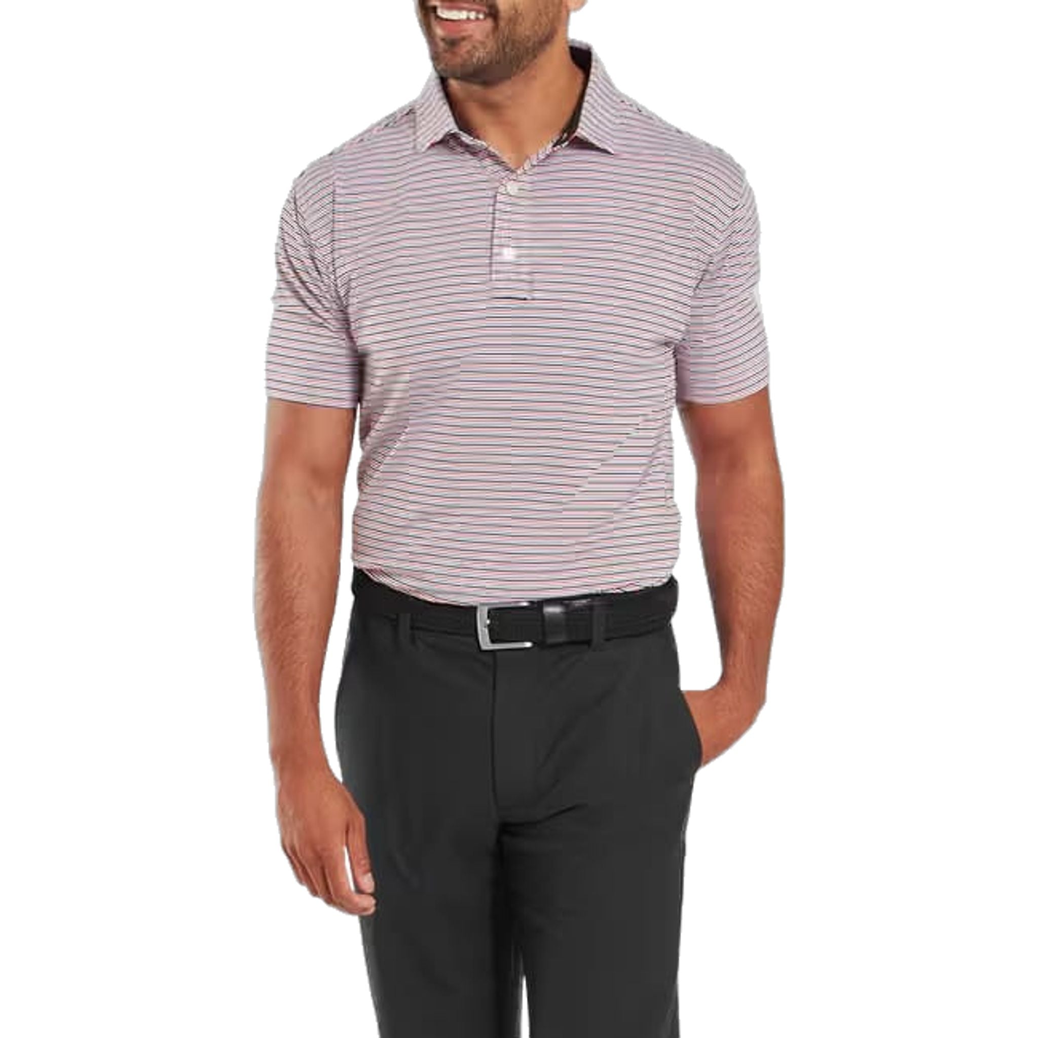 Polo da uomo Footjoy Balance Stripe Lisle