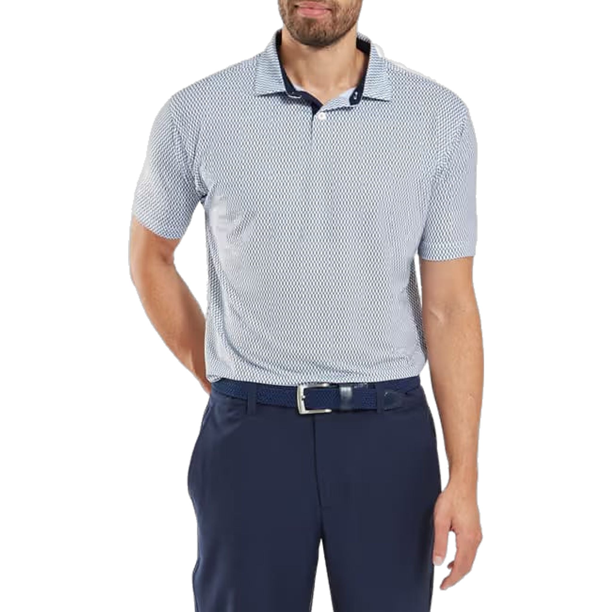 Polo da uomo Footjoy Irongate Print Lisle