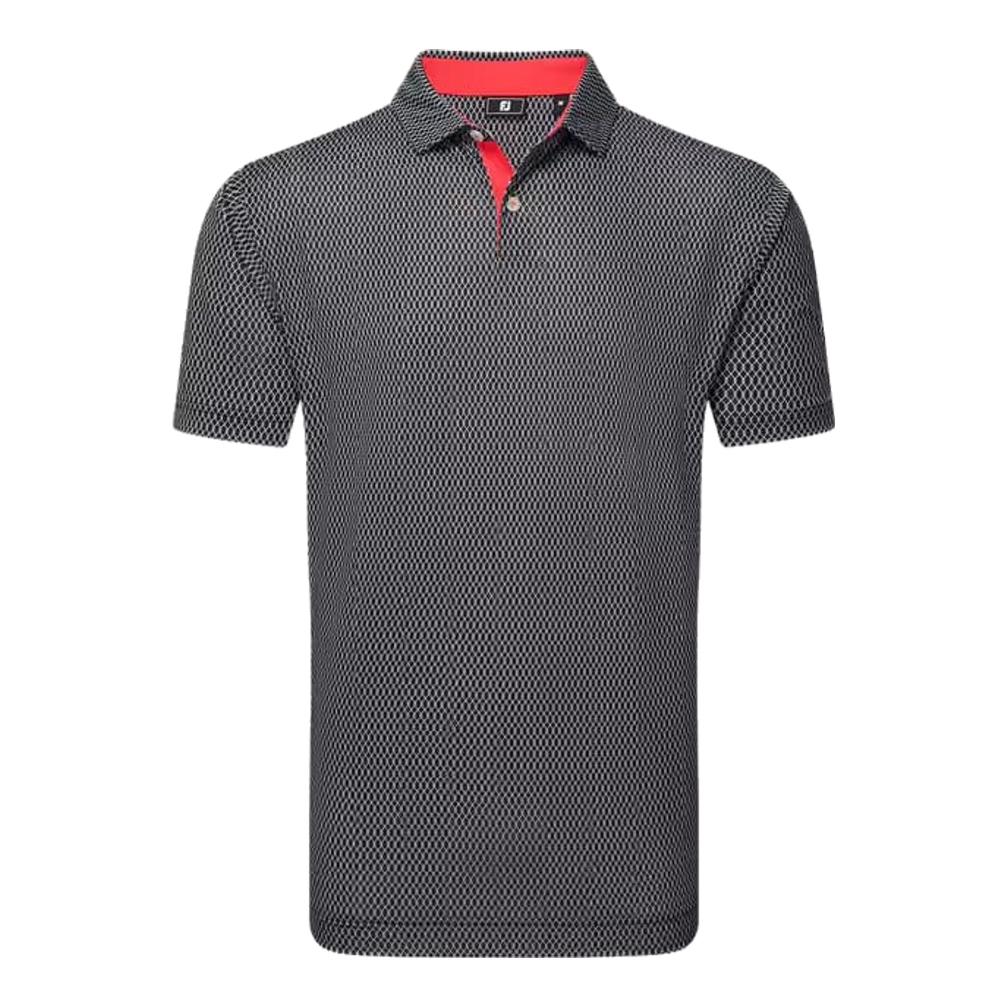 Polo da uomo Footjoy Irongate Print Lisle