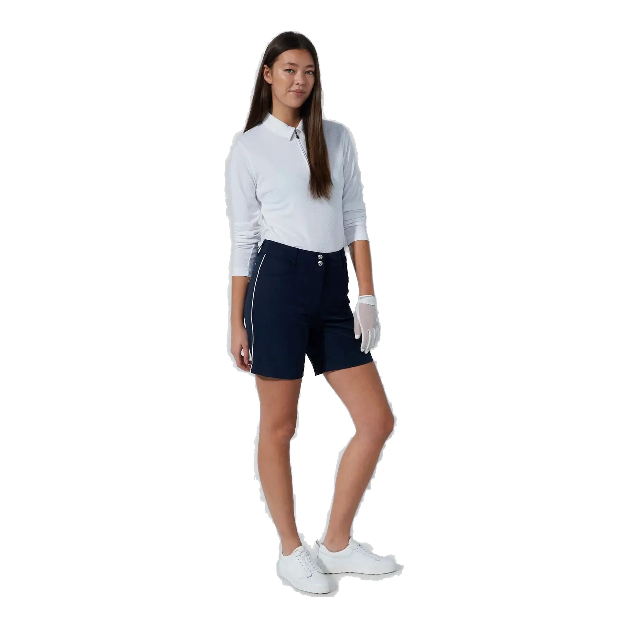 Pantaloncini sportivi glamour da giorno 45 cm da donna