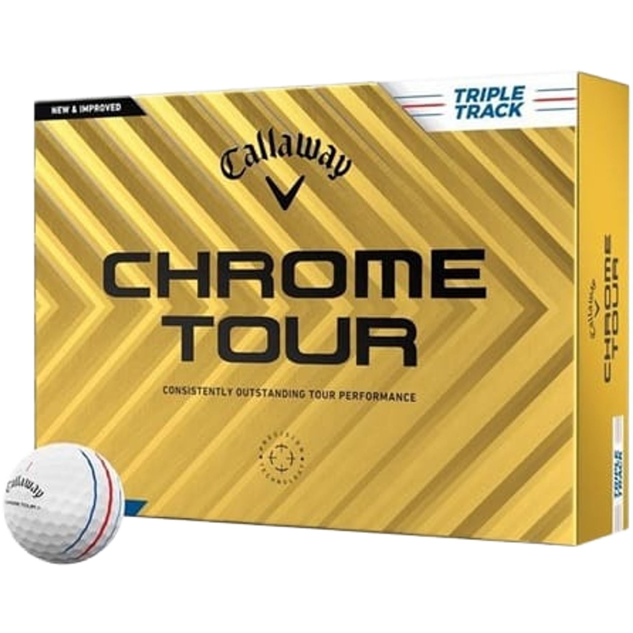 Palline da golf Callaway Chrome Soft Tour Triple Track (24) (12 pezzi)