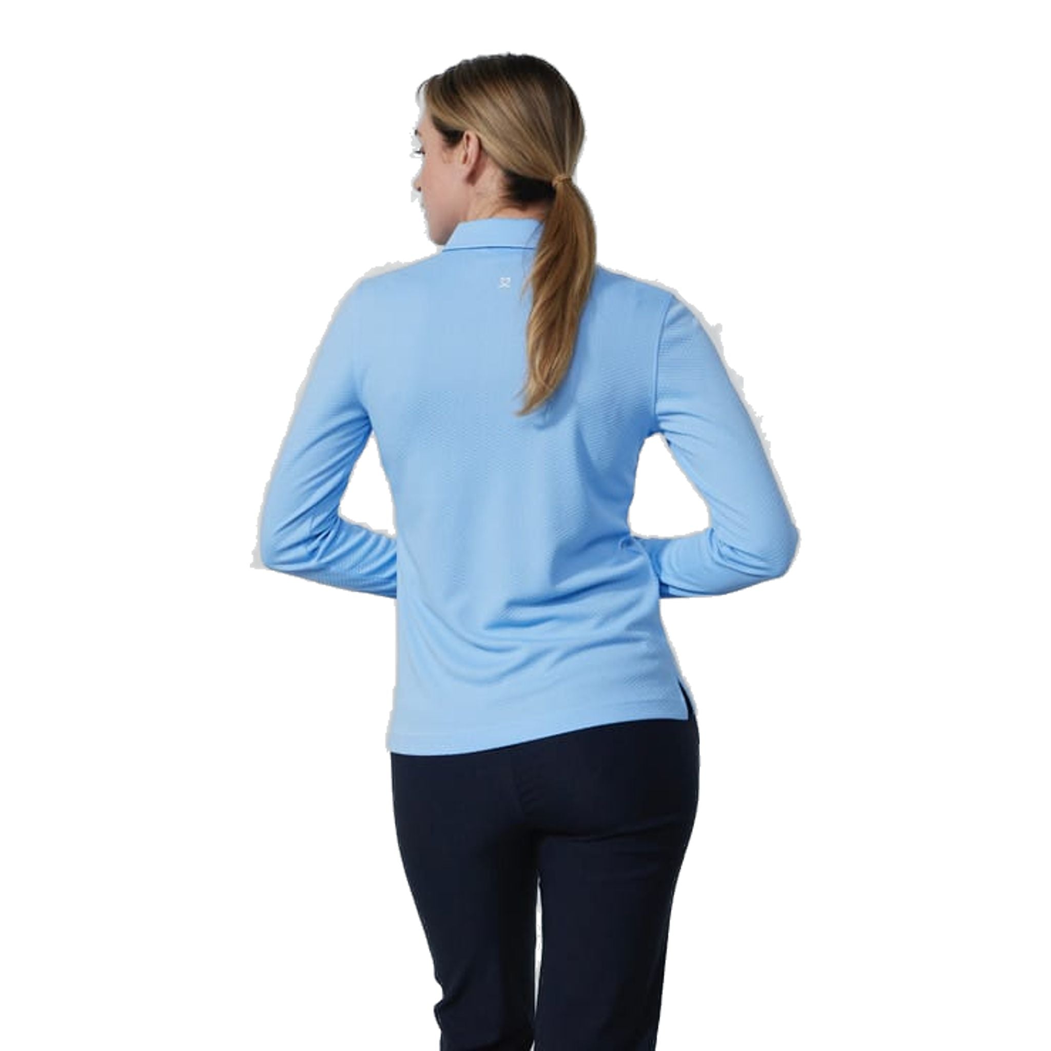 Daily Sports Peoria Ls Polo Shirt Belle Blue M Donna