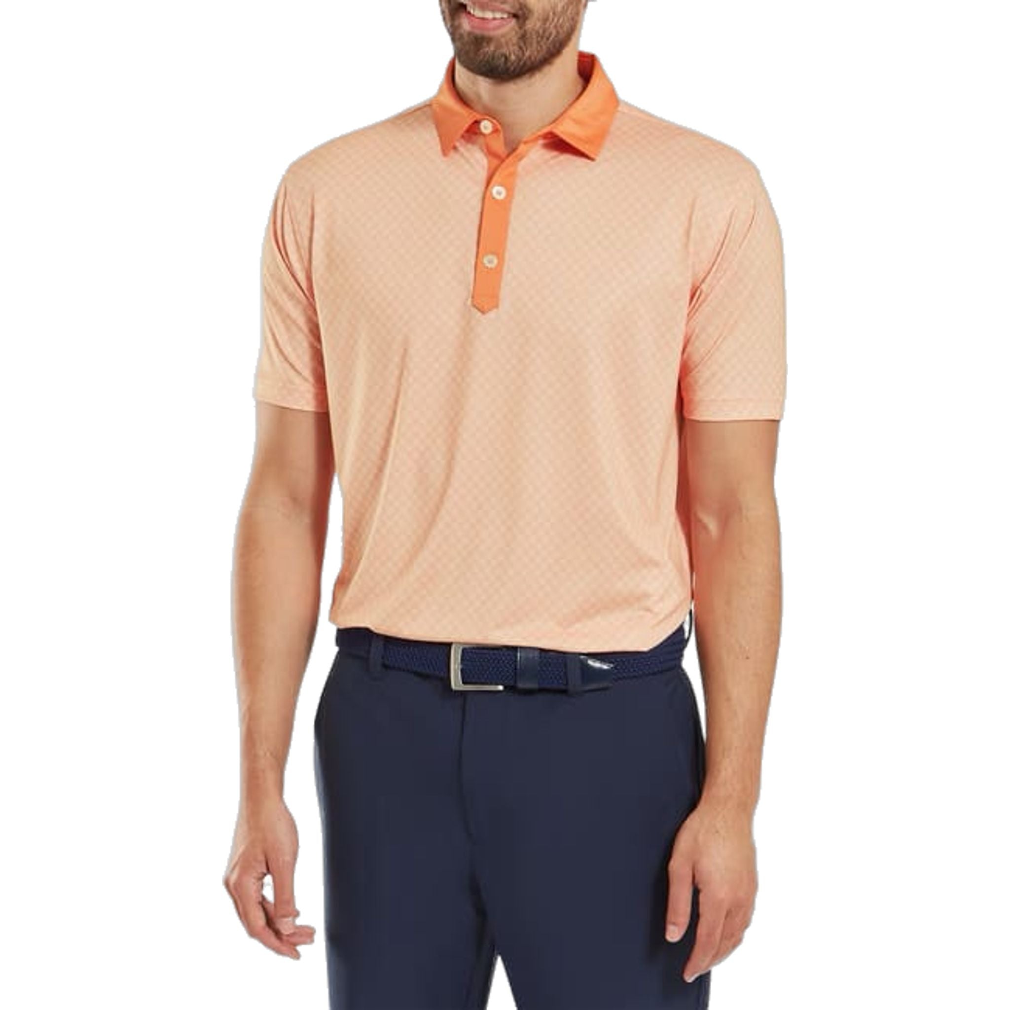 Polo da uomo Footjoy Checker Jacquard