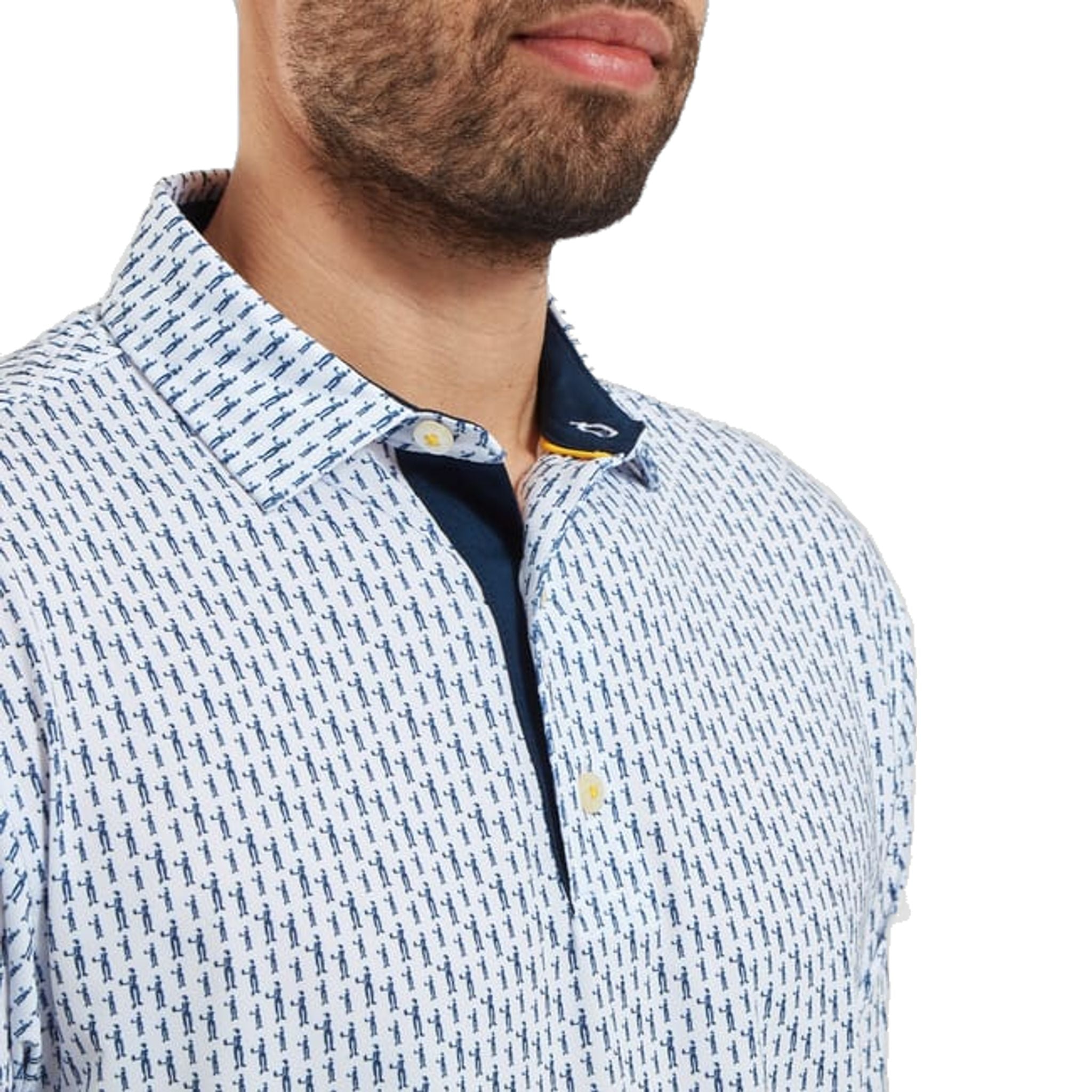 Polo da uomo con stampa Footjoy Figure