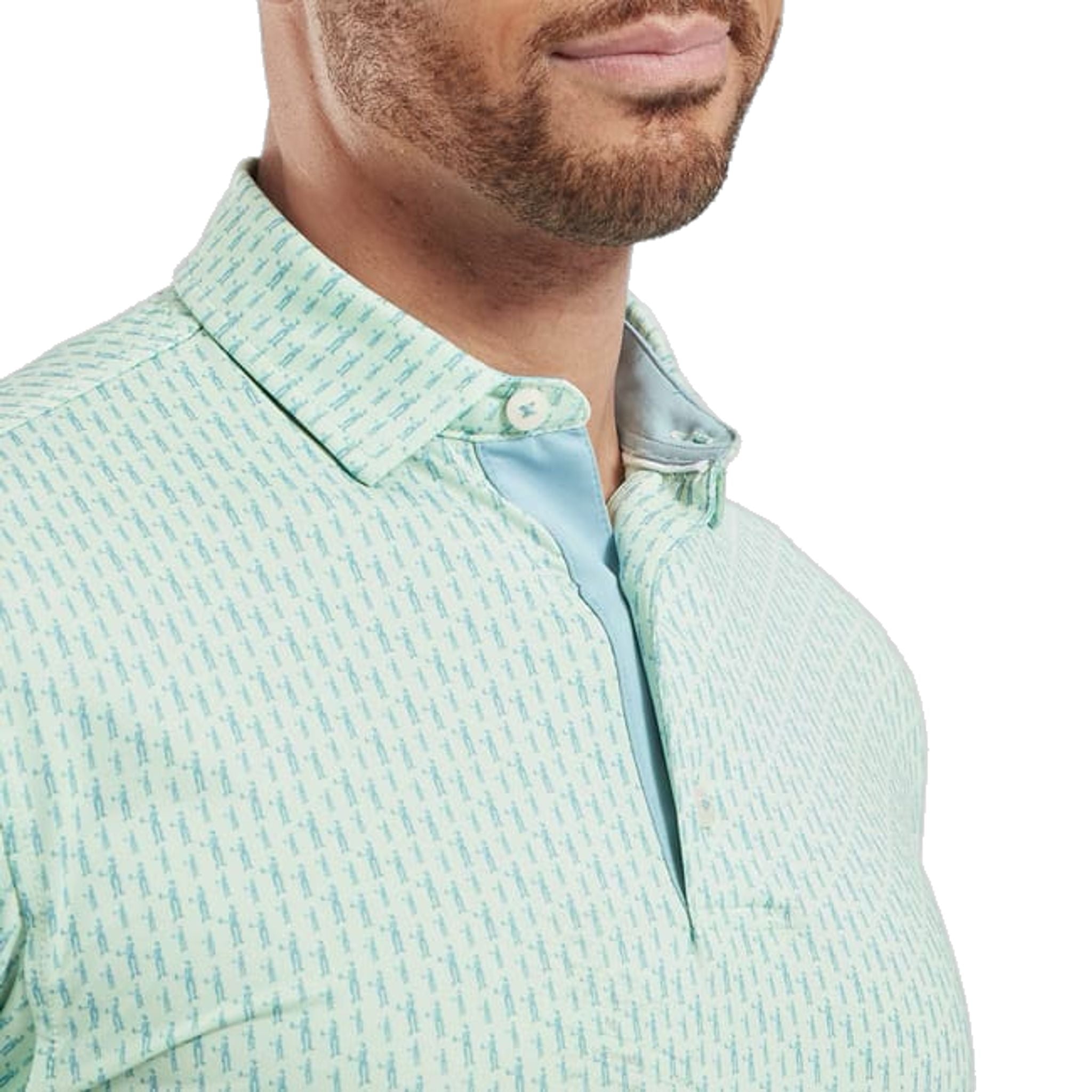 Polo da uomo con stampa Footjoy Figure