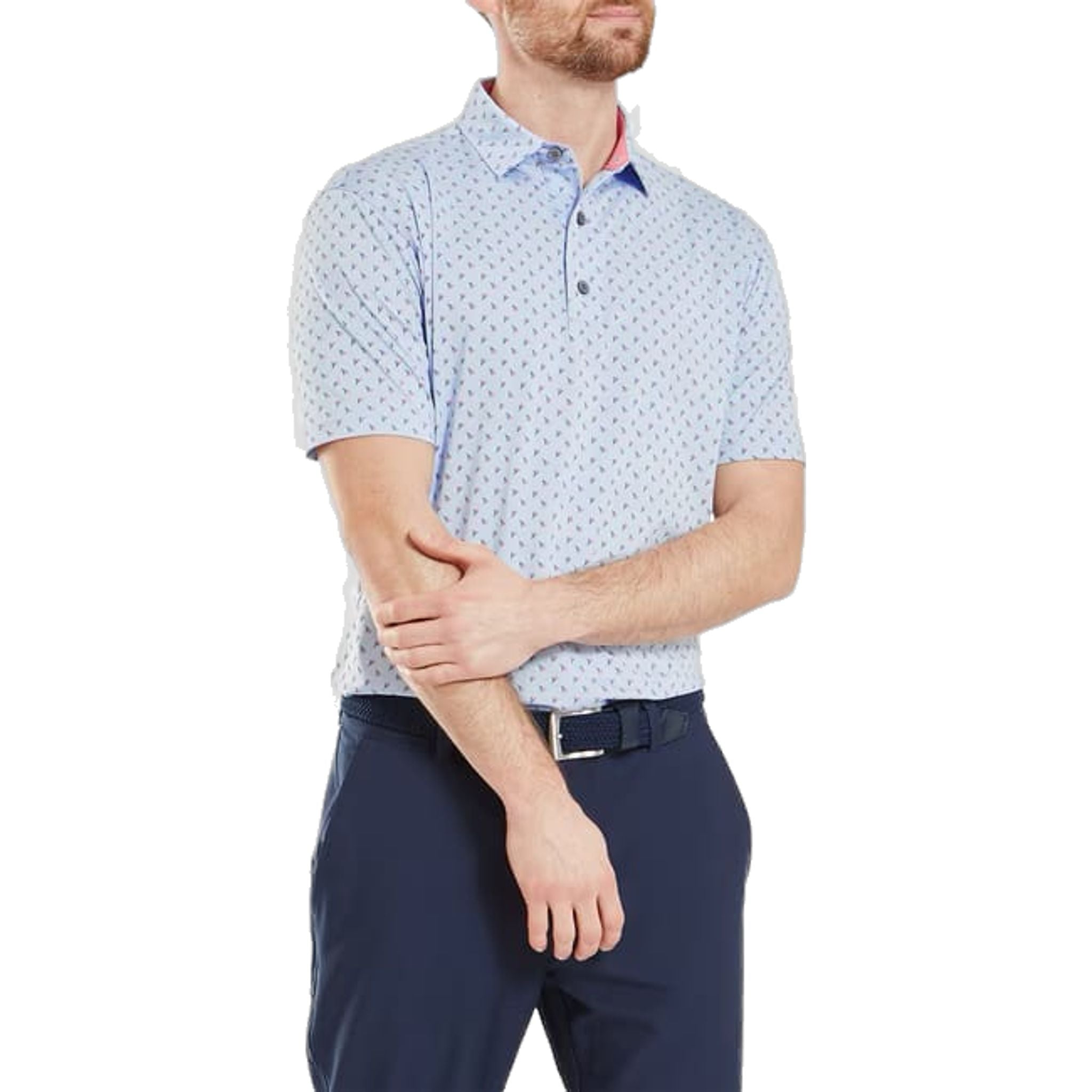 Polo da uomo Footjoy Flower Bud