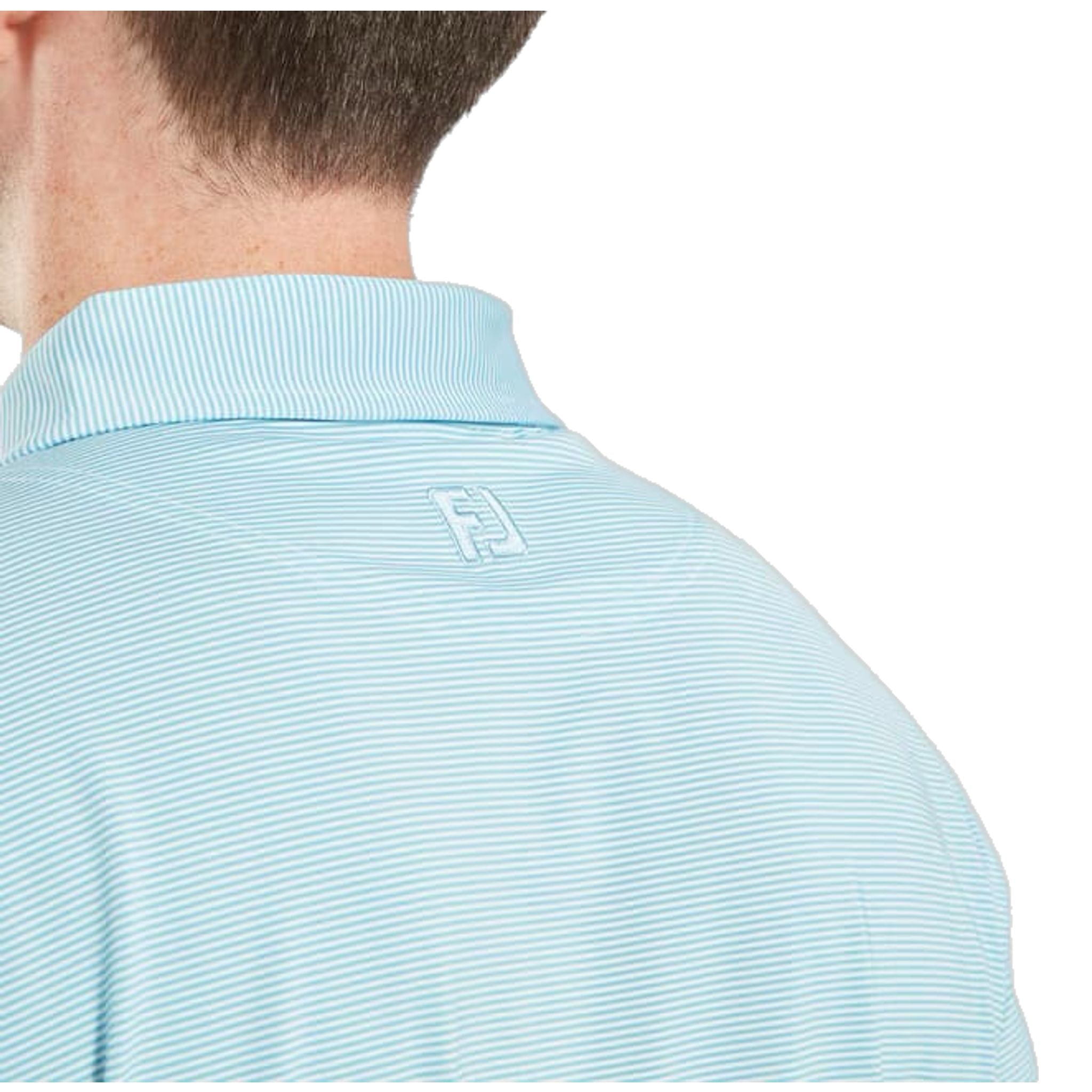 Polo da uomo Footjoy Micro Feeder Stripe Lisle