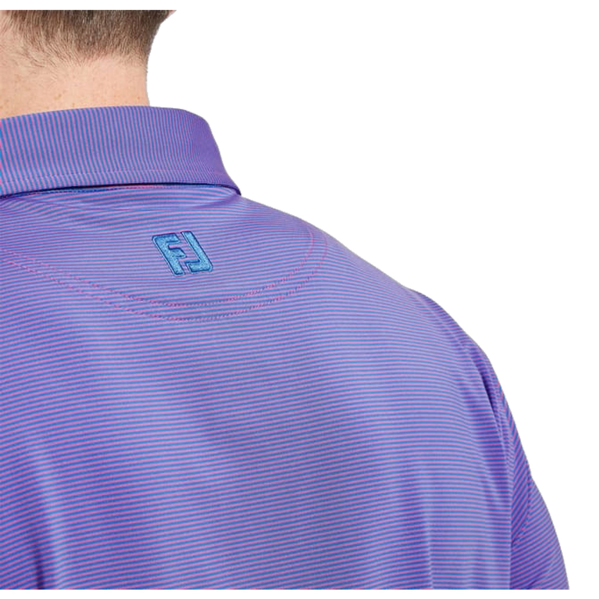 Polo da uomo Footjoy Micro Feeder Stripe Lisle