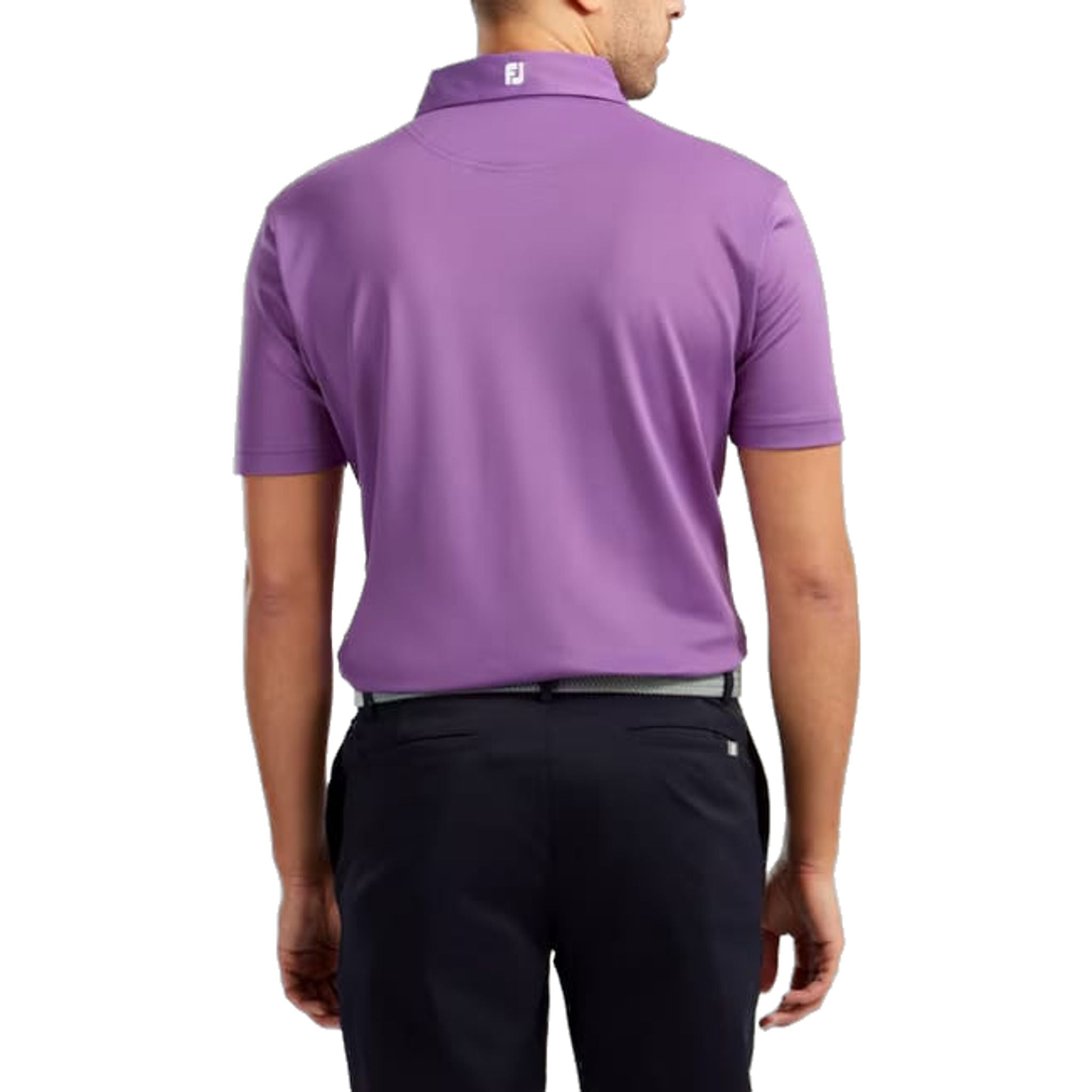 Polo Footjoy M Stretch Pique SS Viola Uomo