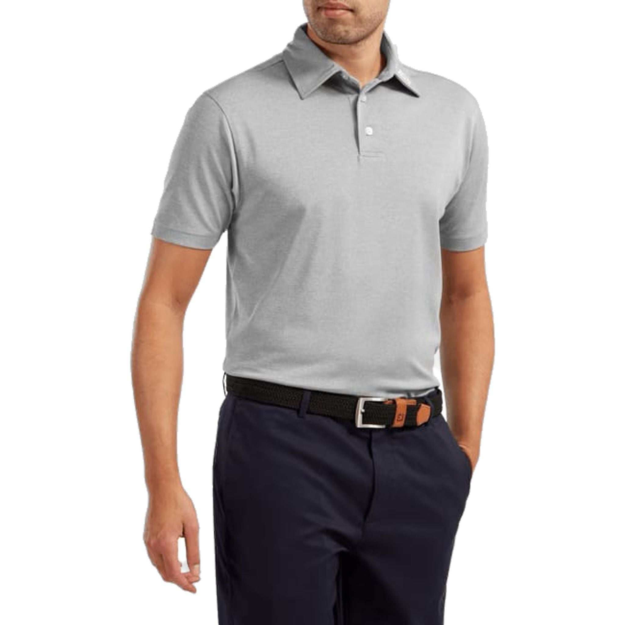 Polo Footjoy M Stretch Pique SS Viola Uomo