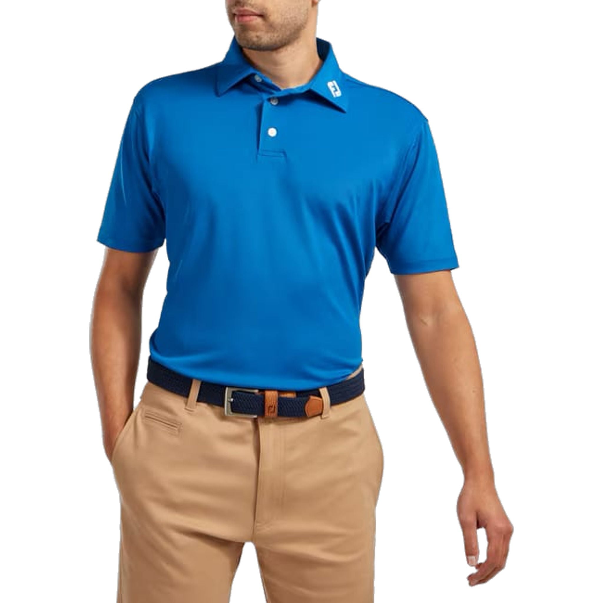 Polo Footjoy M Stretch Pique SS Viola Uomo