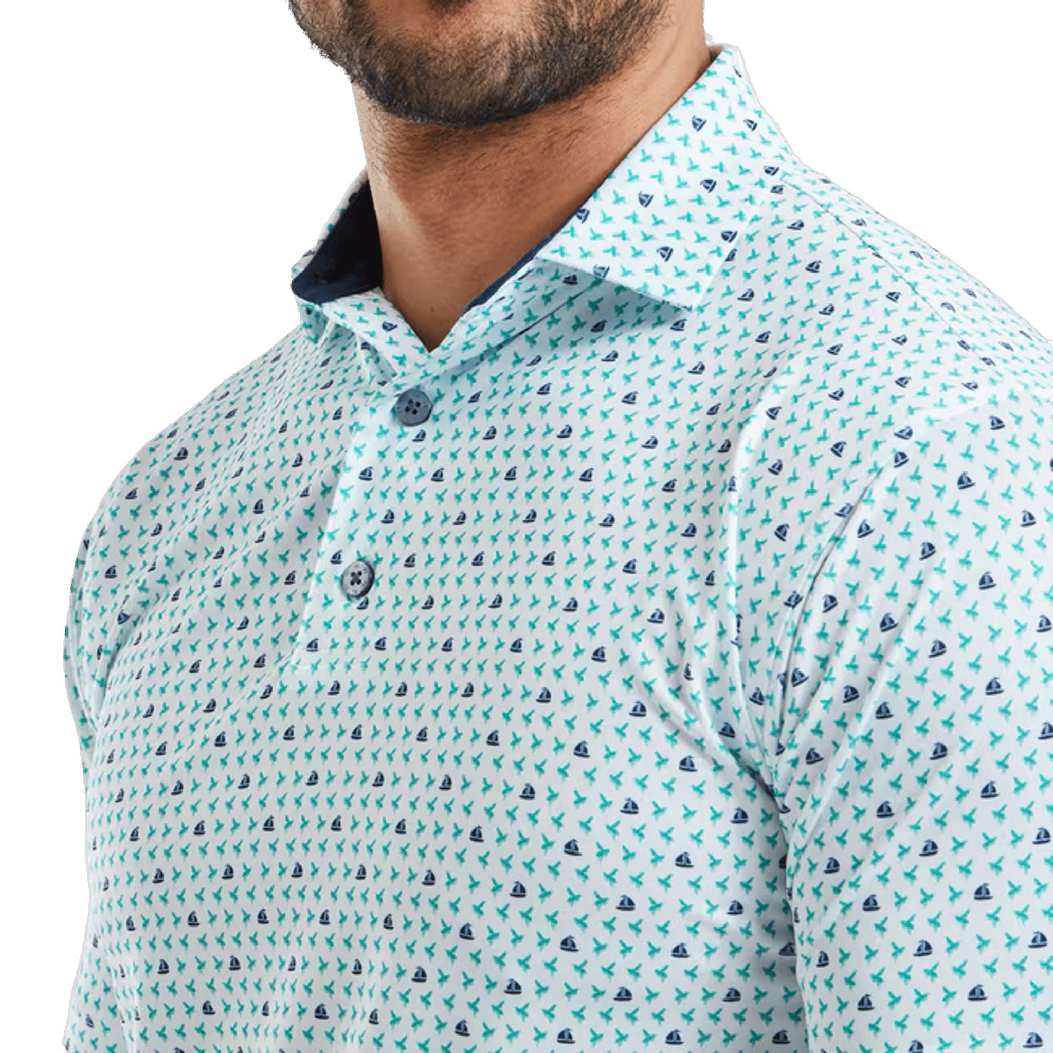 Polo da uomo con stampa Flying Wasp di Footjoy