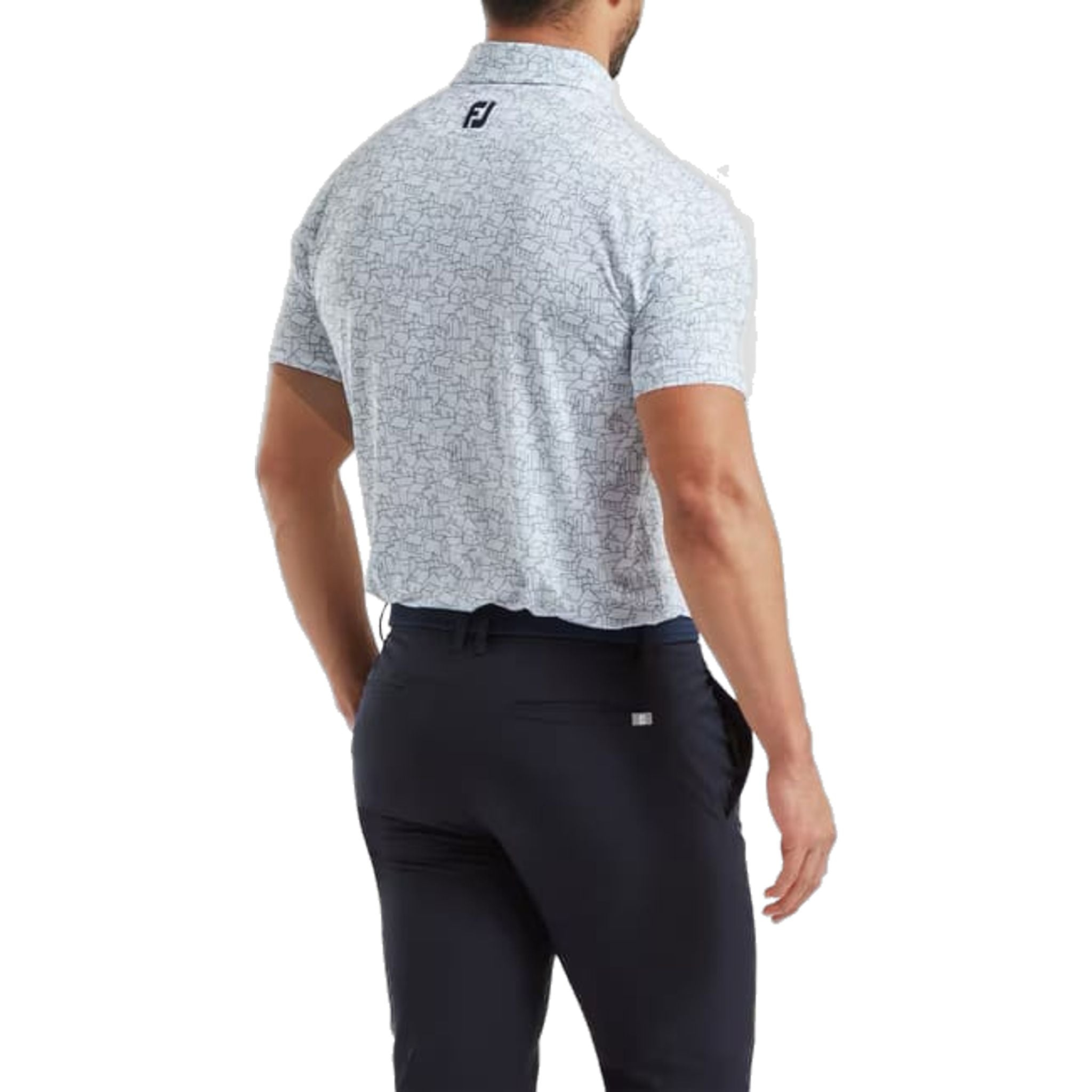 Polo da uomo con stampa scozzese Footjoy