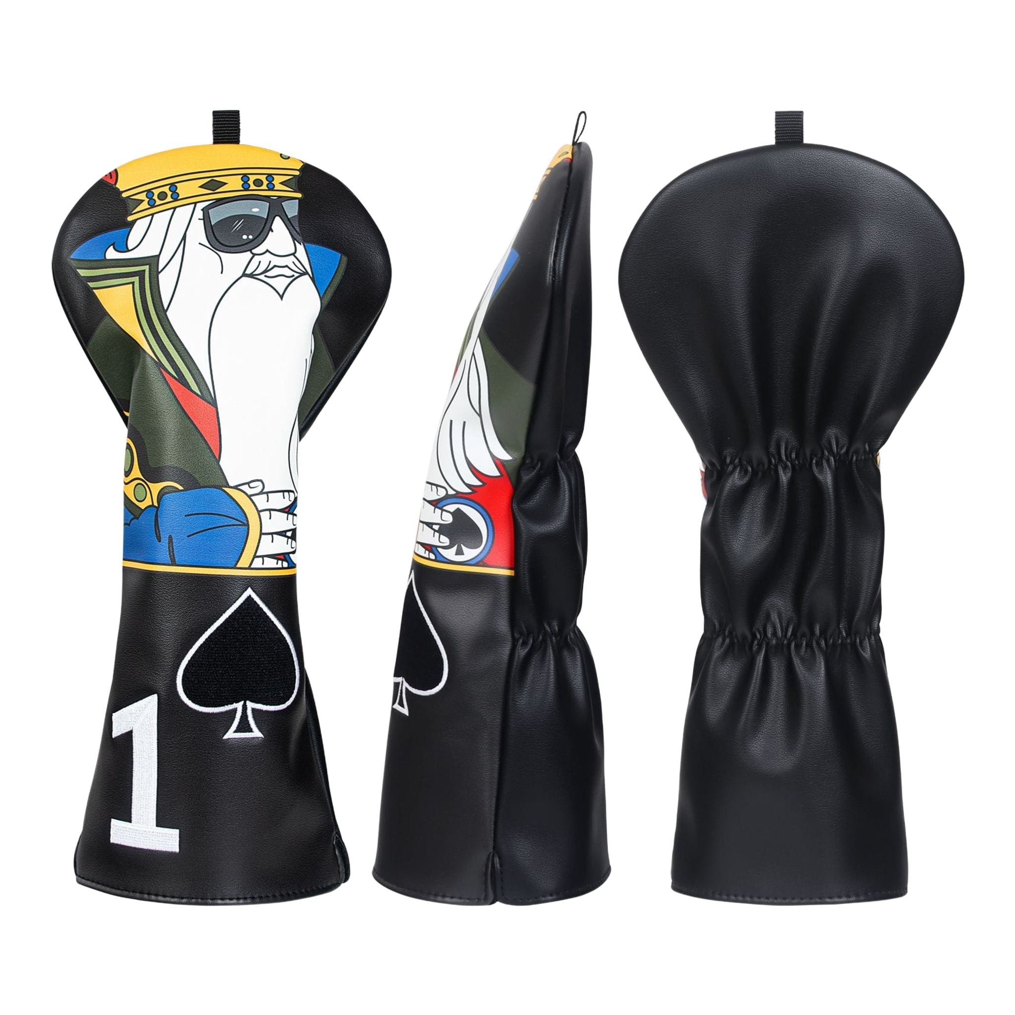Copritesta ricamati Spade Poker King Driver Headcover