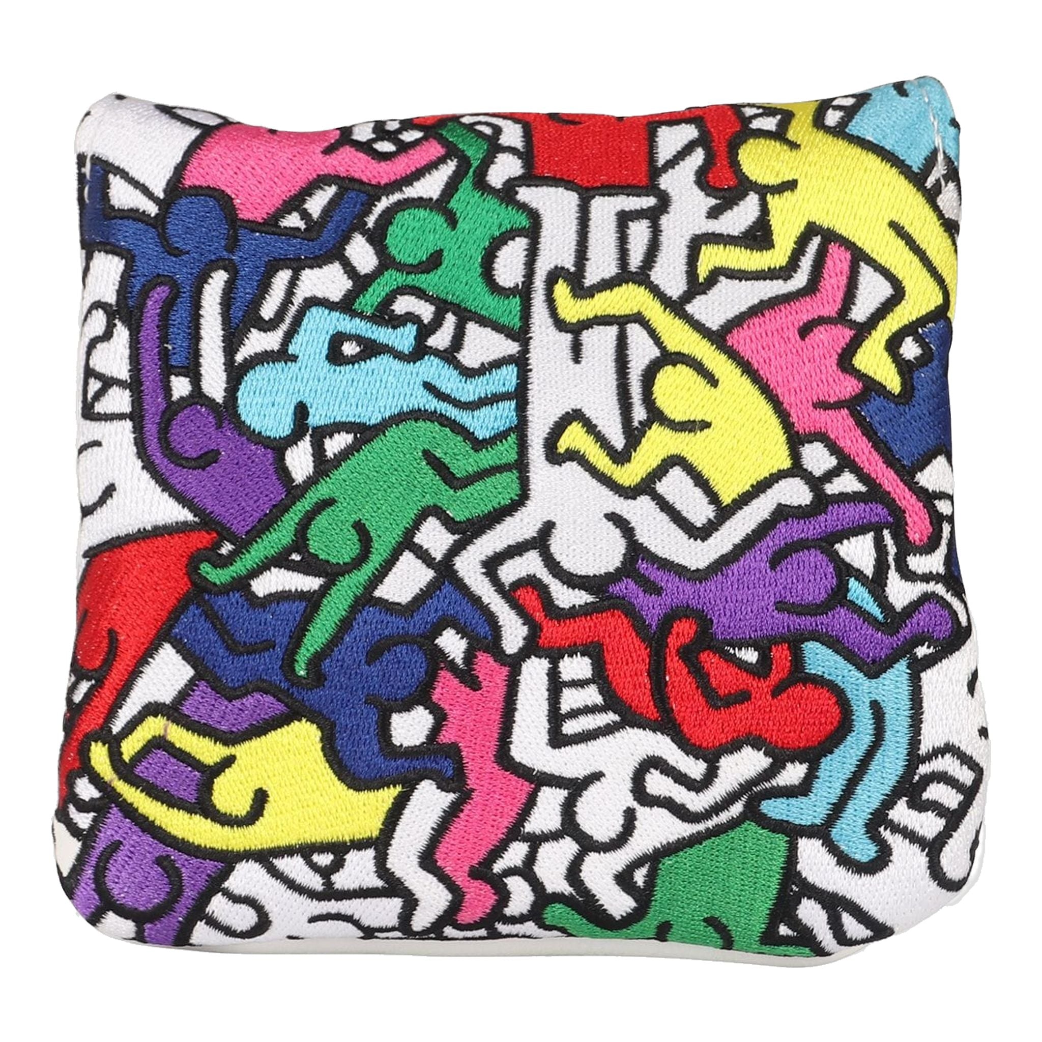 Copritesta ricamati Copritesta colorato Keith Haring